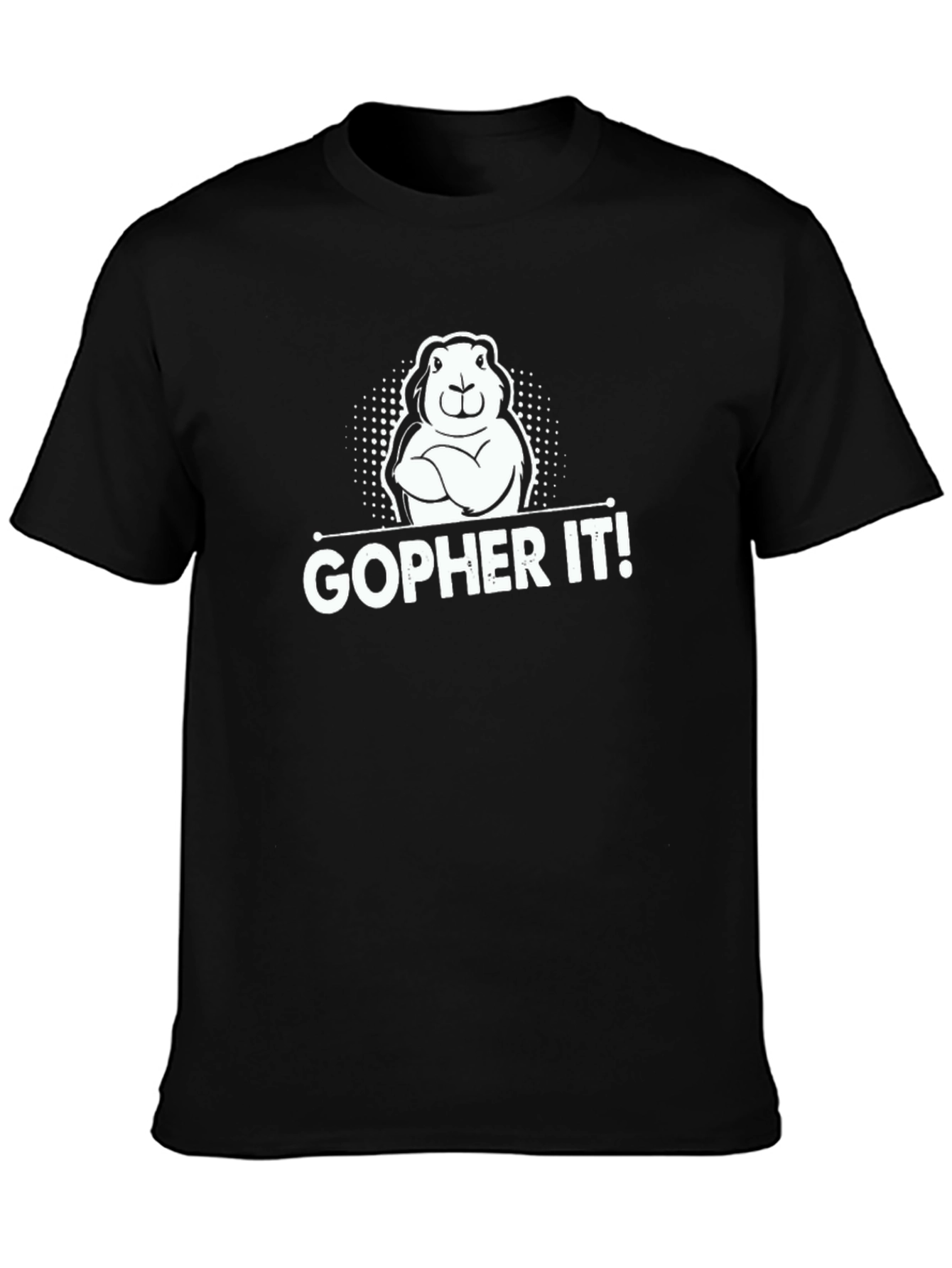 Gopher It! Black Graphic Tee