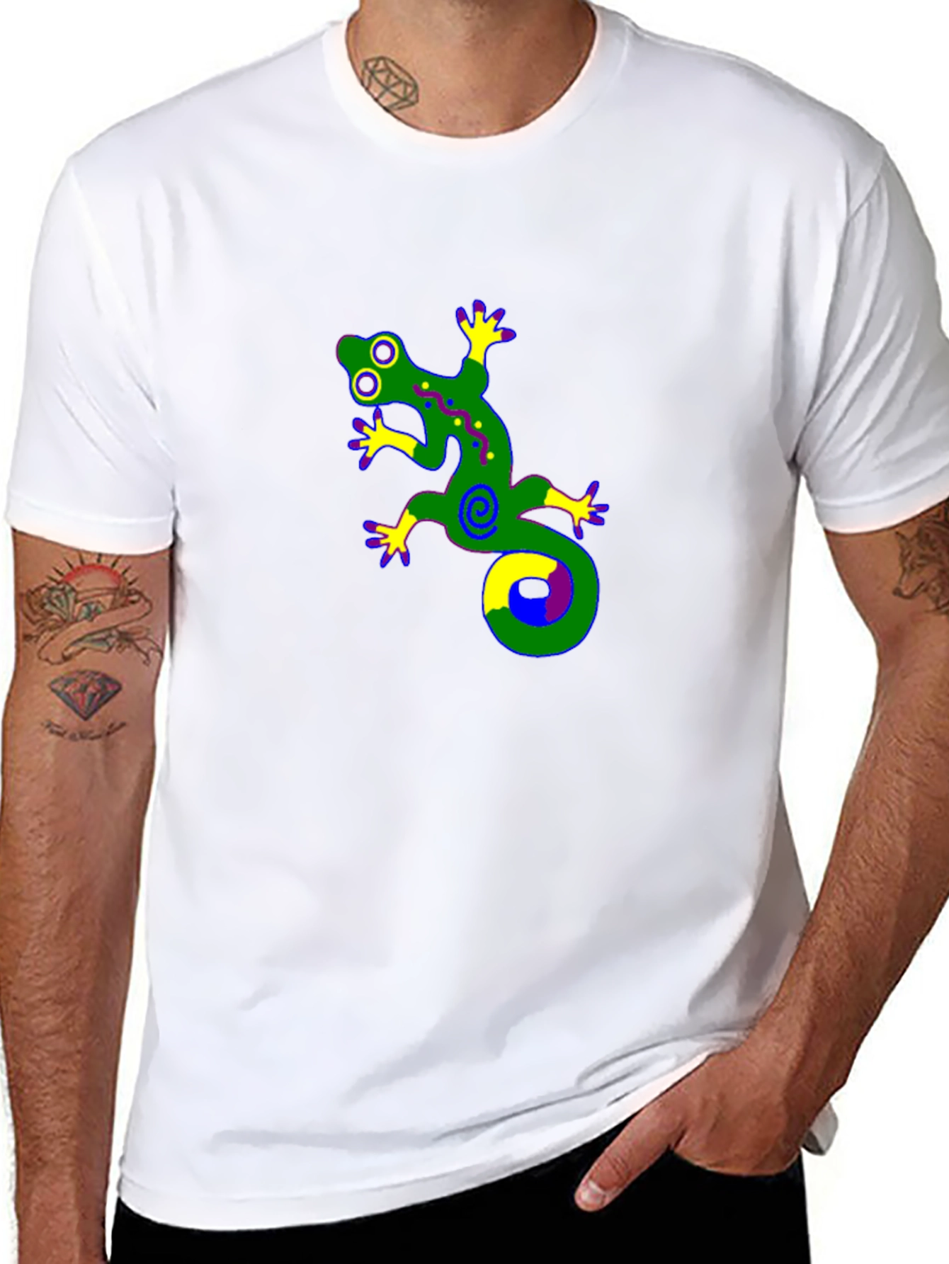 Lizard Graphic T-Shirt - Black