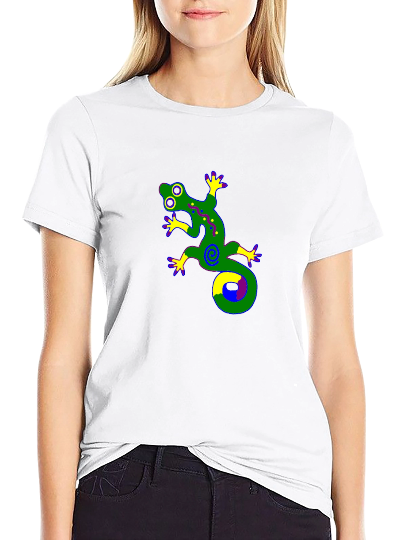 Lizard Graphic T-Shirt - Black