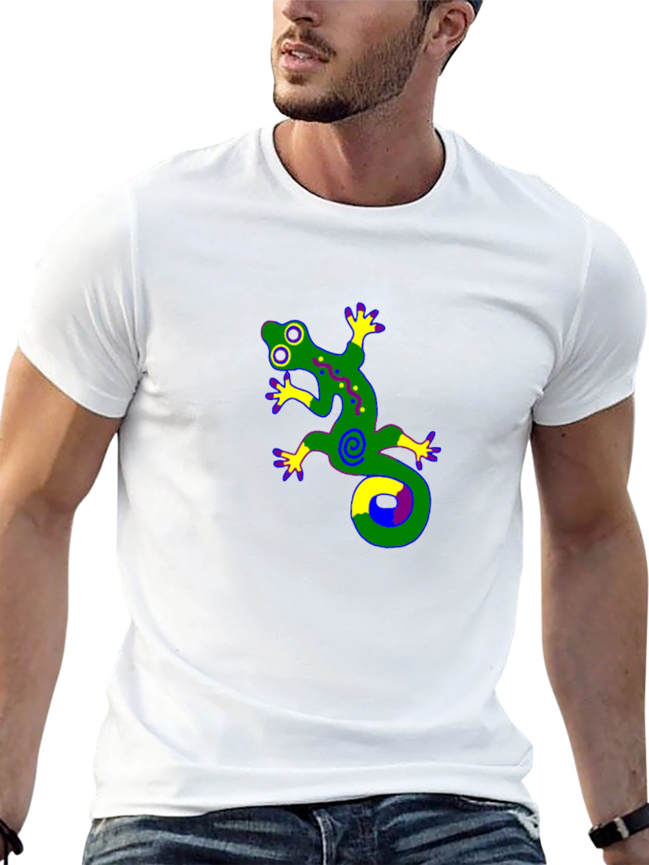 Lizard Graphic T-Shirt - Black