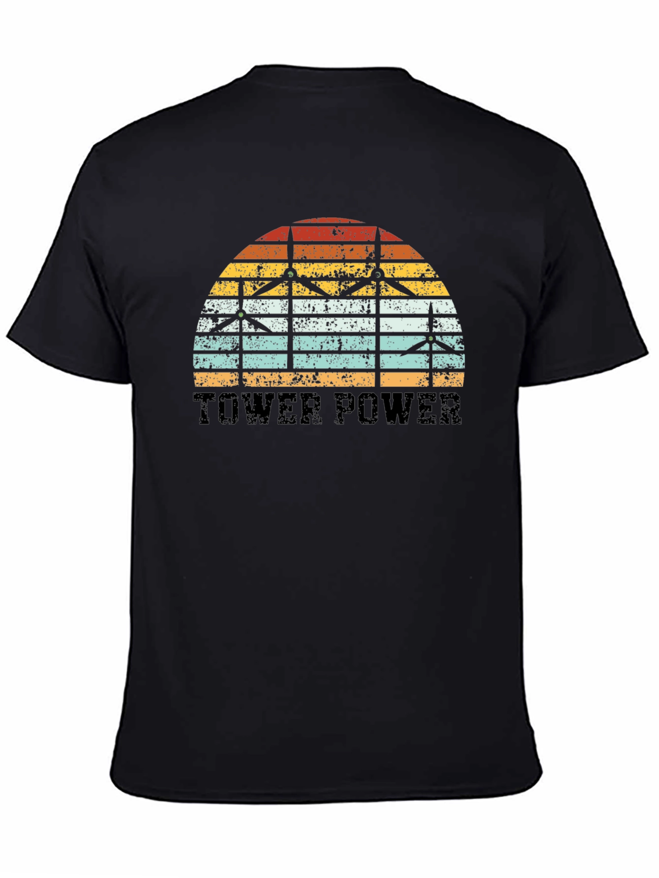 Tower Power Wind Turbine Graphic Tee