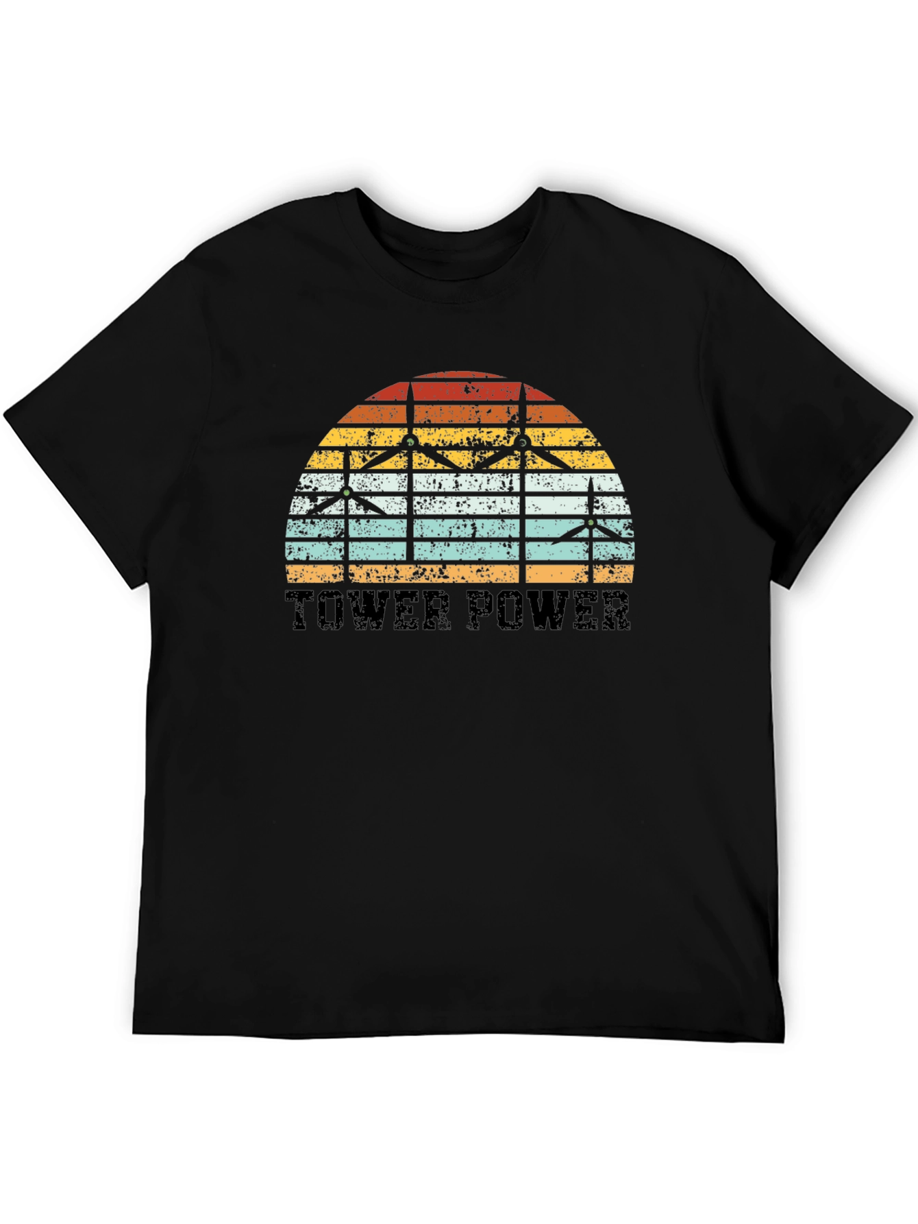 Tower Power Wind Turbine Graphic Tee