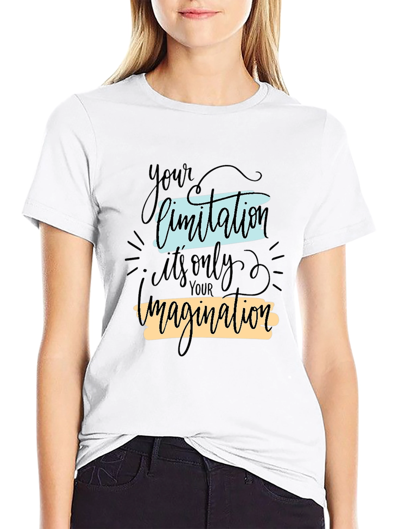 Inspirational Graphic Tee - Your Limitation Imagination