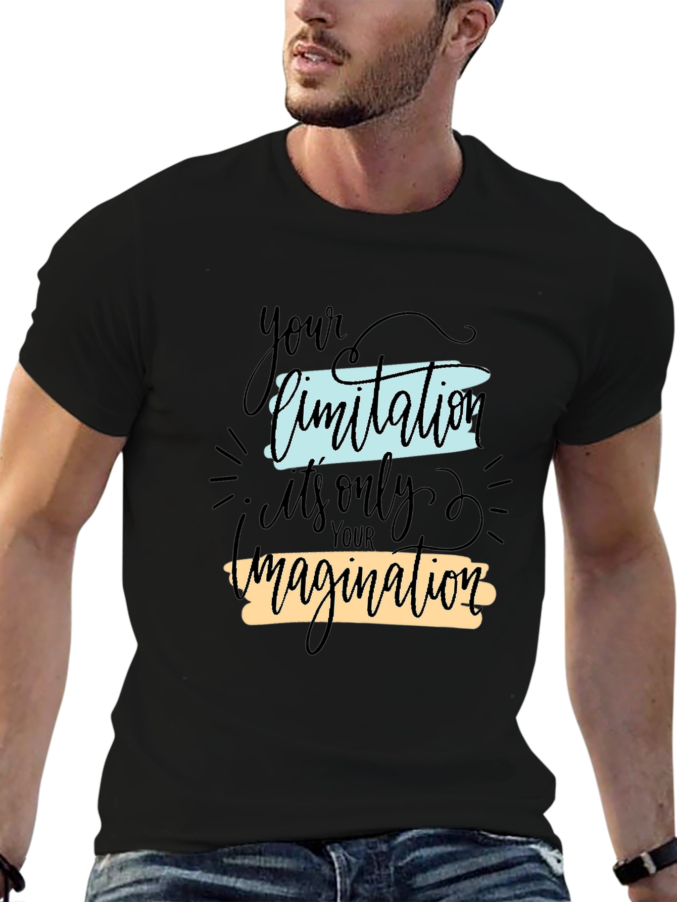 Inspirational Graphic Tee - Your Limitation Imagination