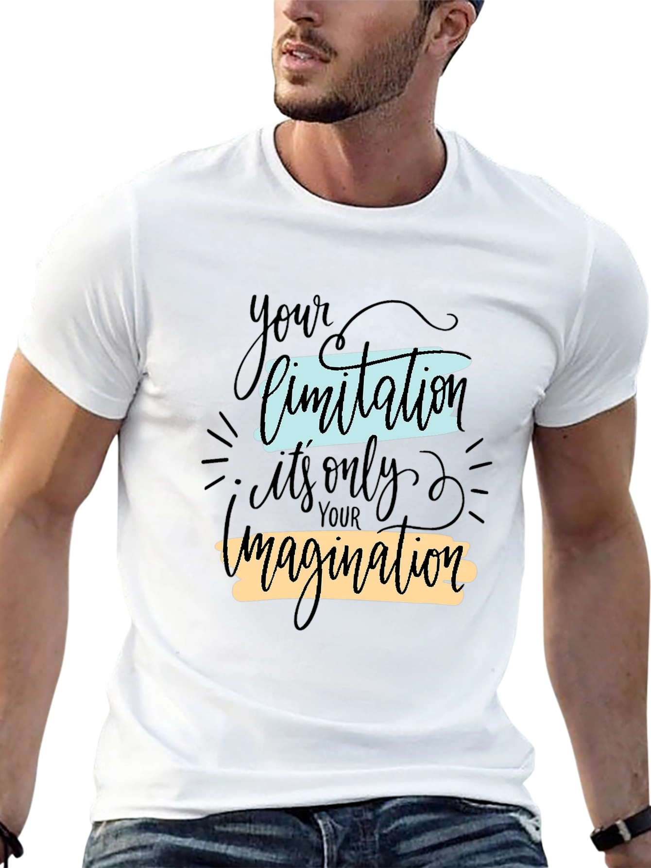 Inspirational Graphic Tee - Your Limitation Imagination