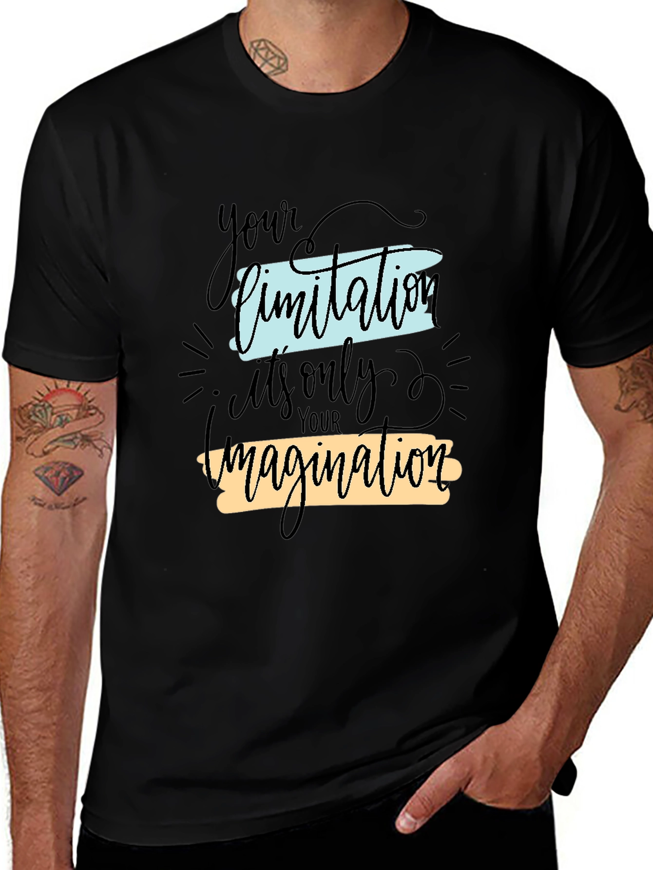 Inspirational Graphic Tee - Your Limitation Imagination