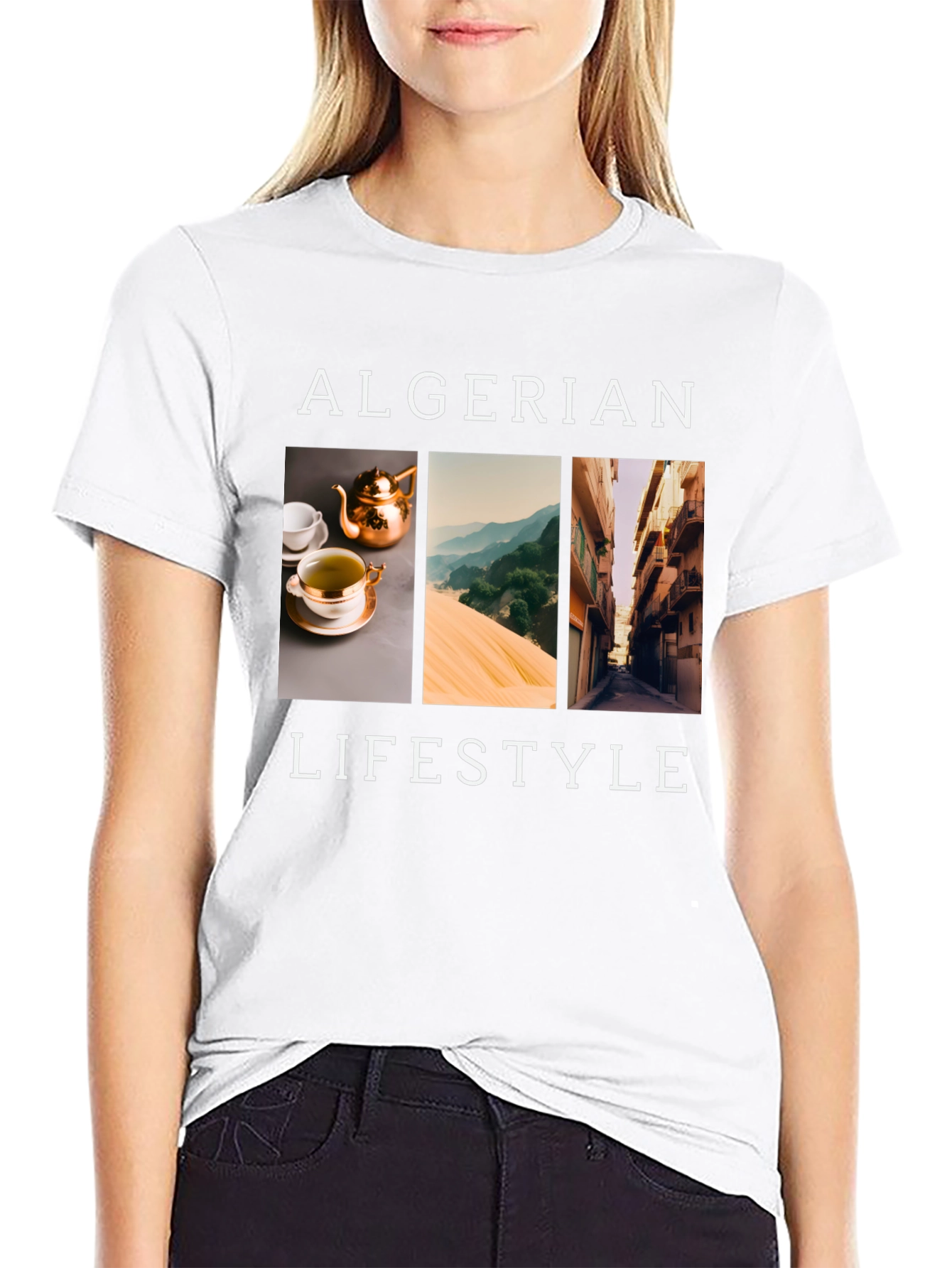 Algerian Lifestyle Black T-Shirt