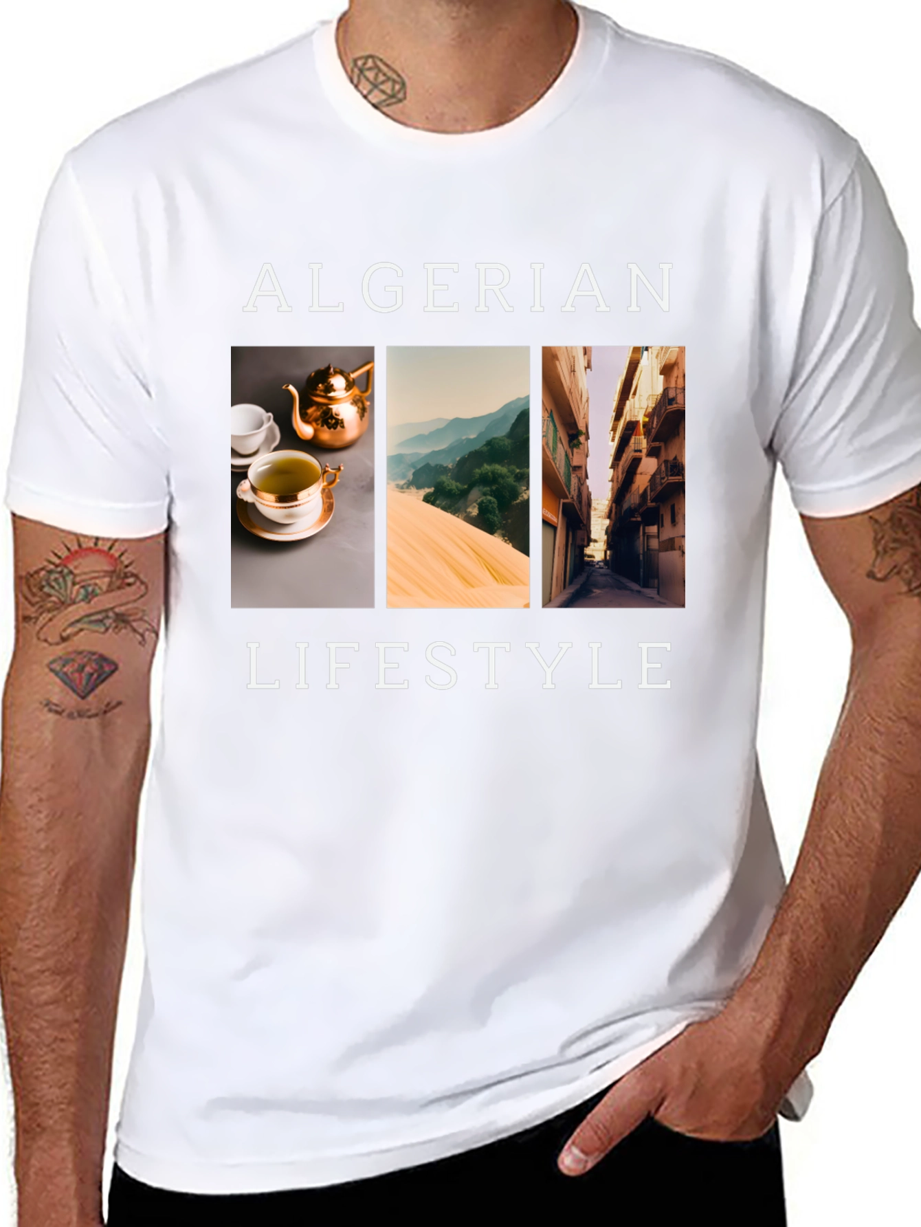 Algerian Lifestyle Black T-Shirt