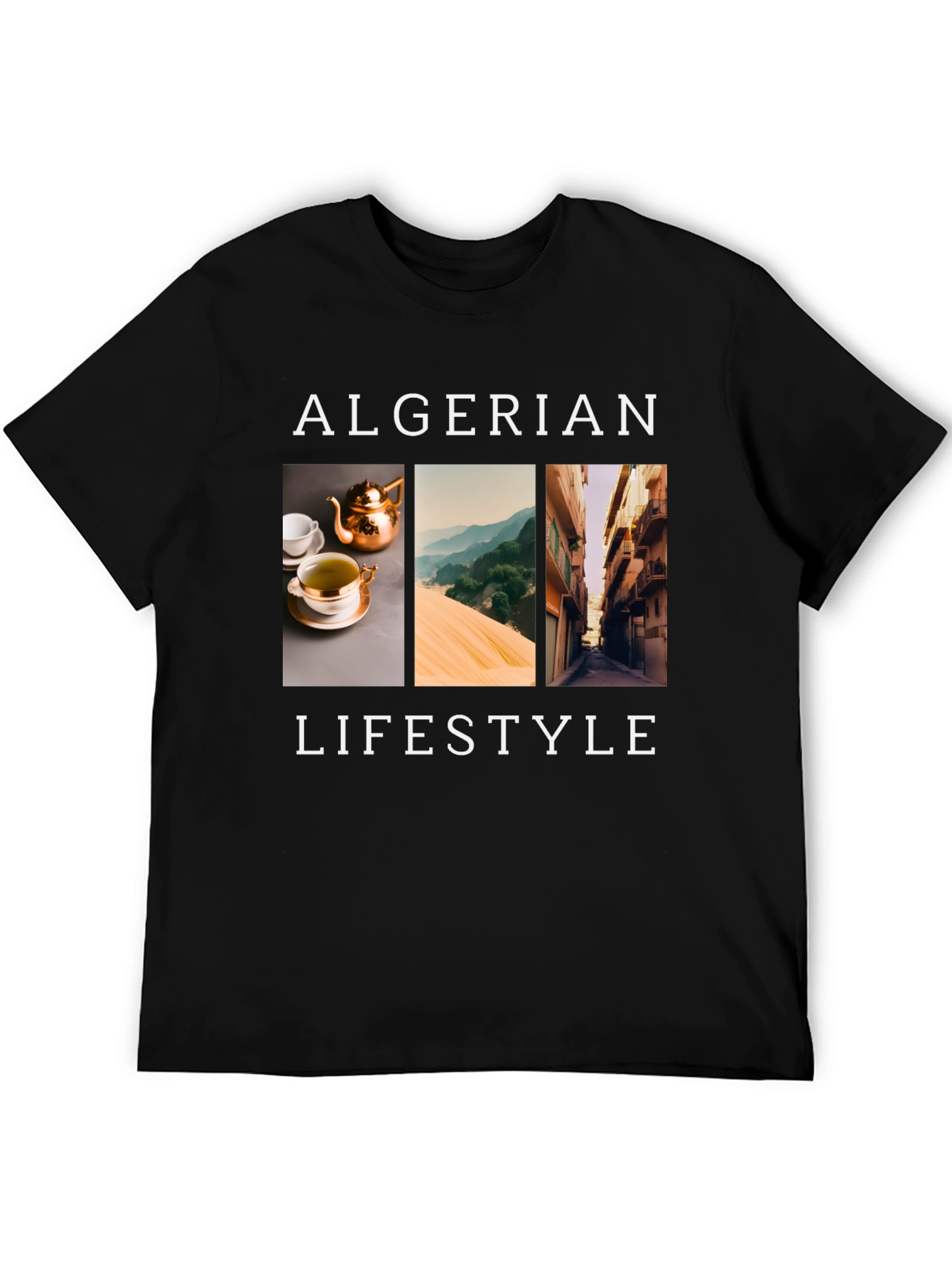 Algerian Lifestyle Black T-Shirt