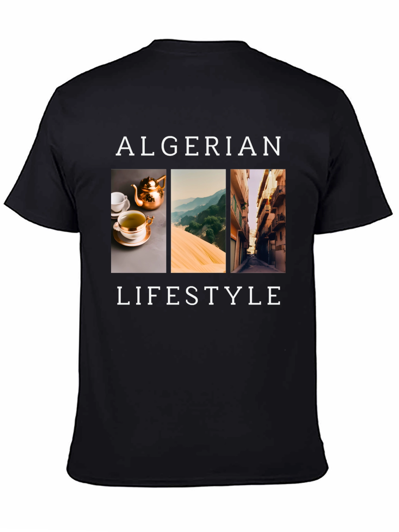 Algerian Lifestyle Black T-Shirt