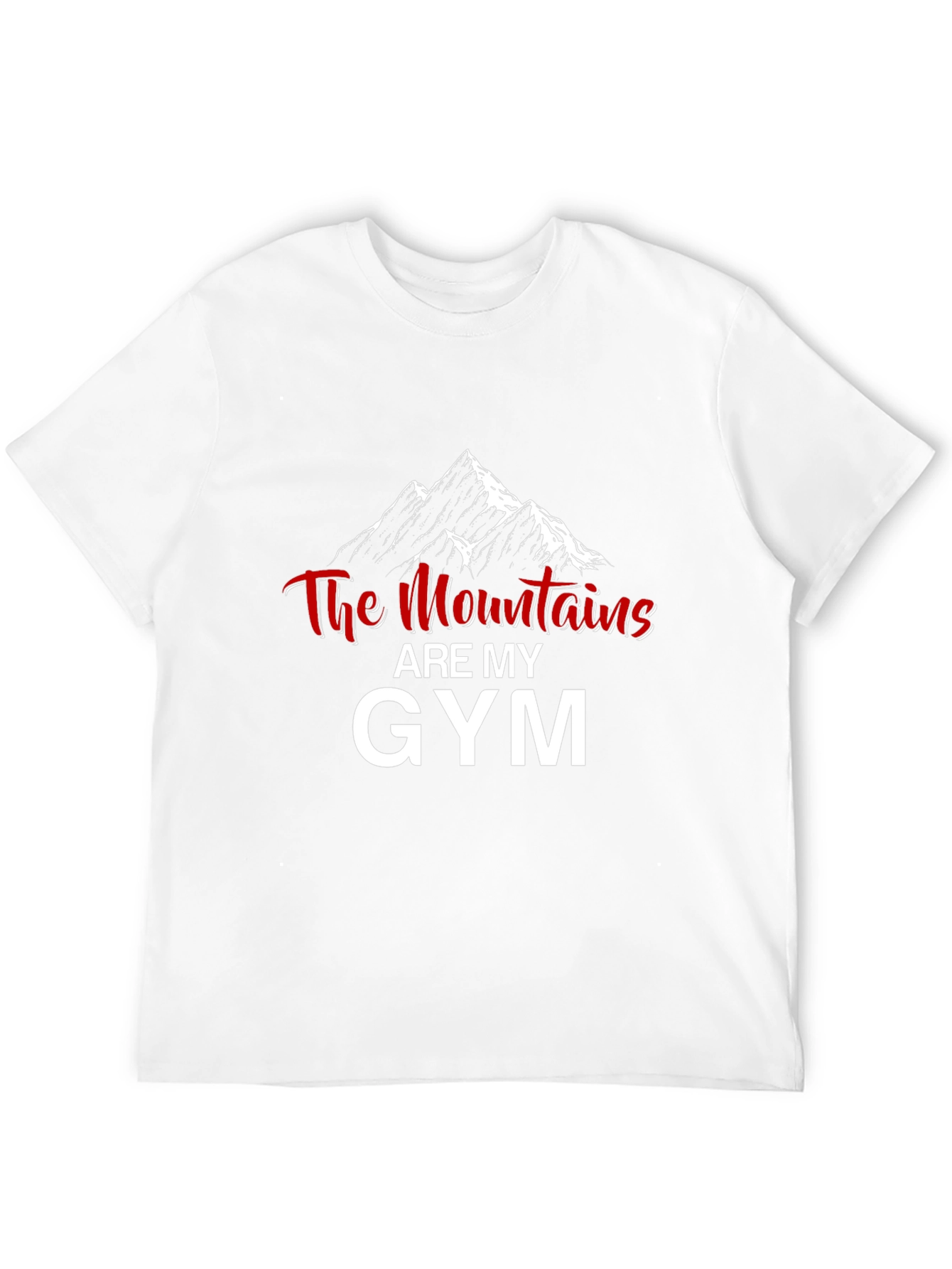 Mountains are My Gym Black Graphic T-Shirt