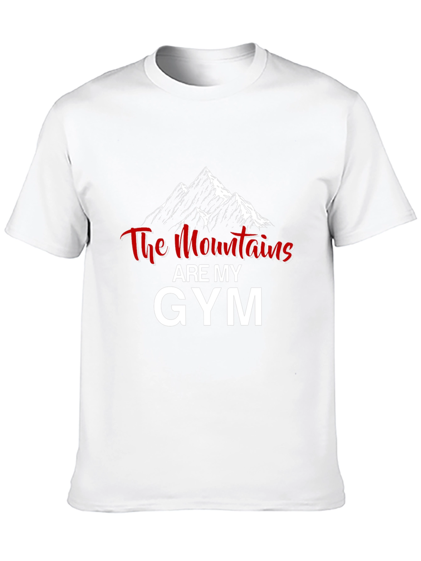 Mountains are My Gym Black Graphic T-Shirt