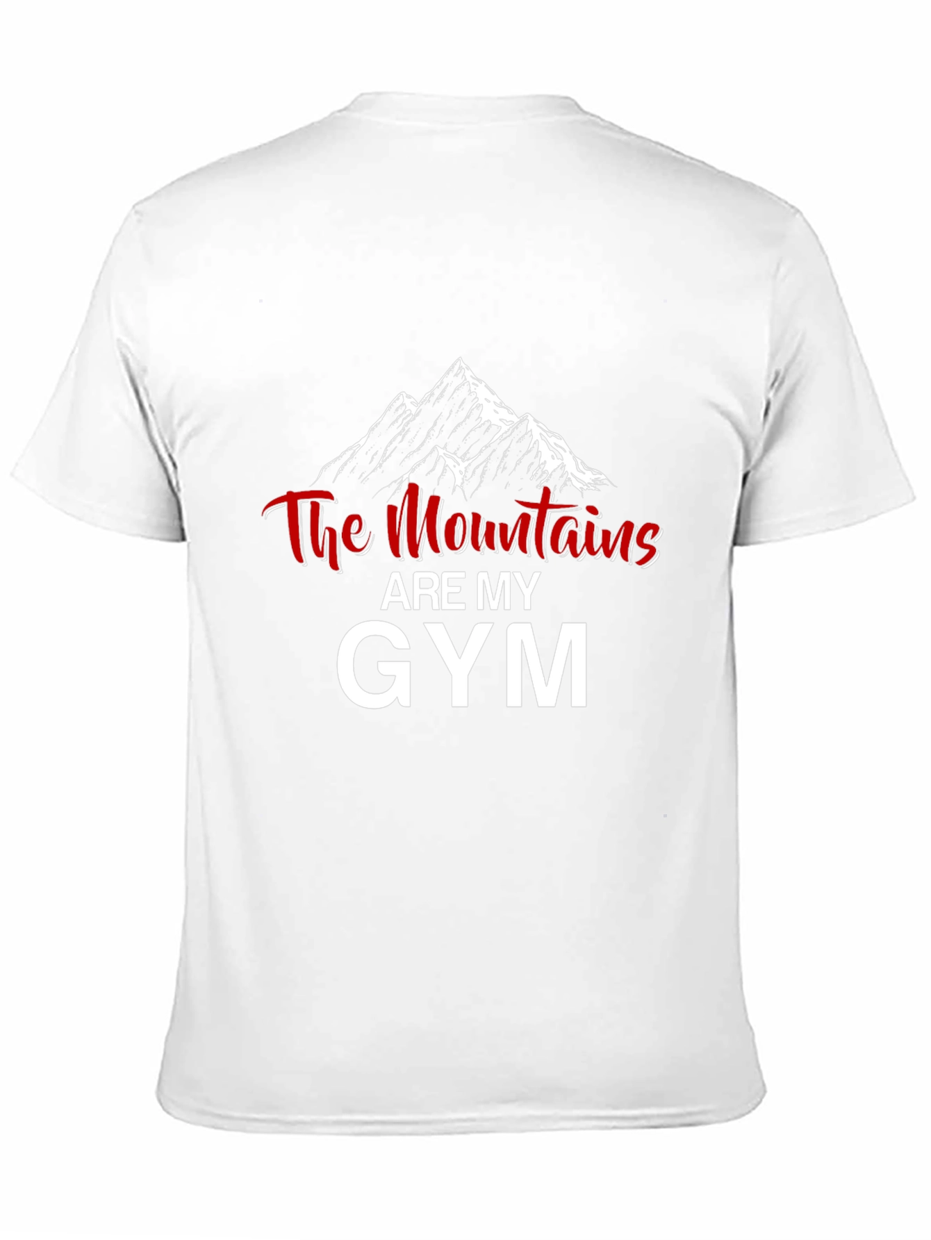 Mountains are My Gym Black Graphic T-Shirt
