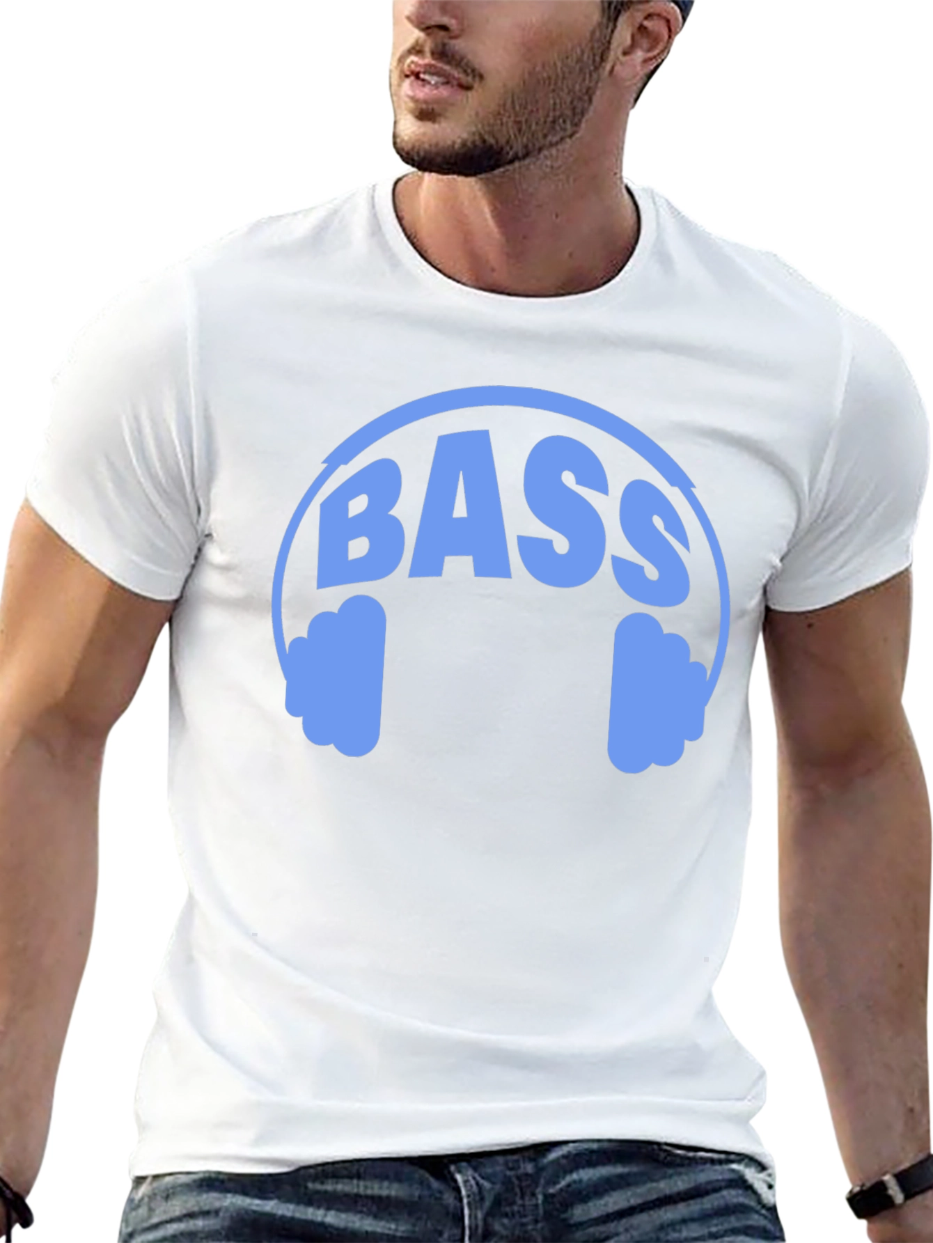 Bass Headphones Graphic Tee - Music Lover Shirt