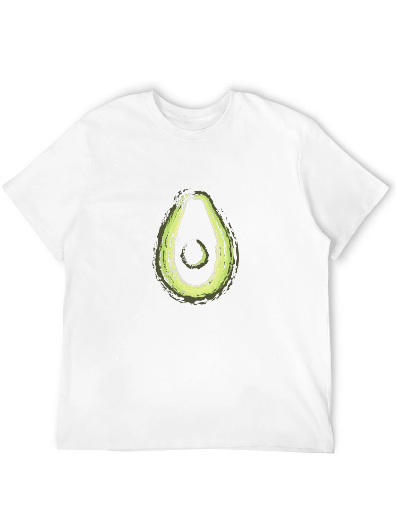 Avocado Graphic Print Black T-Shirt