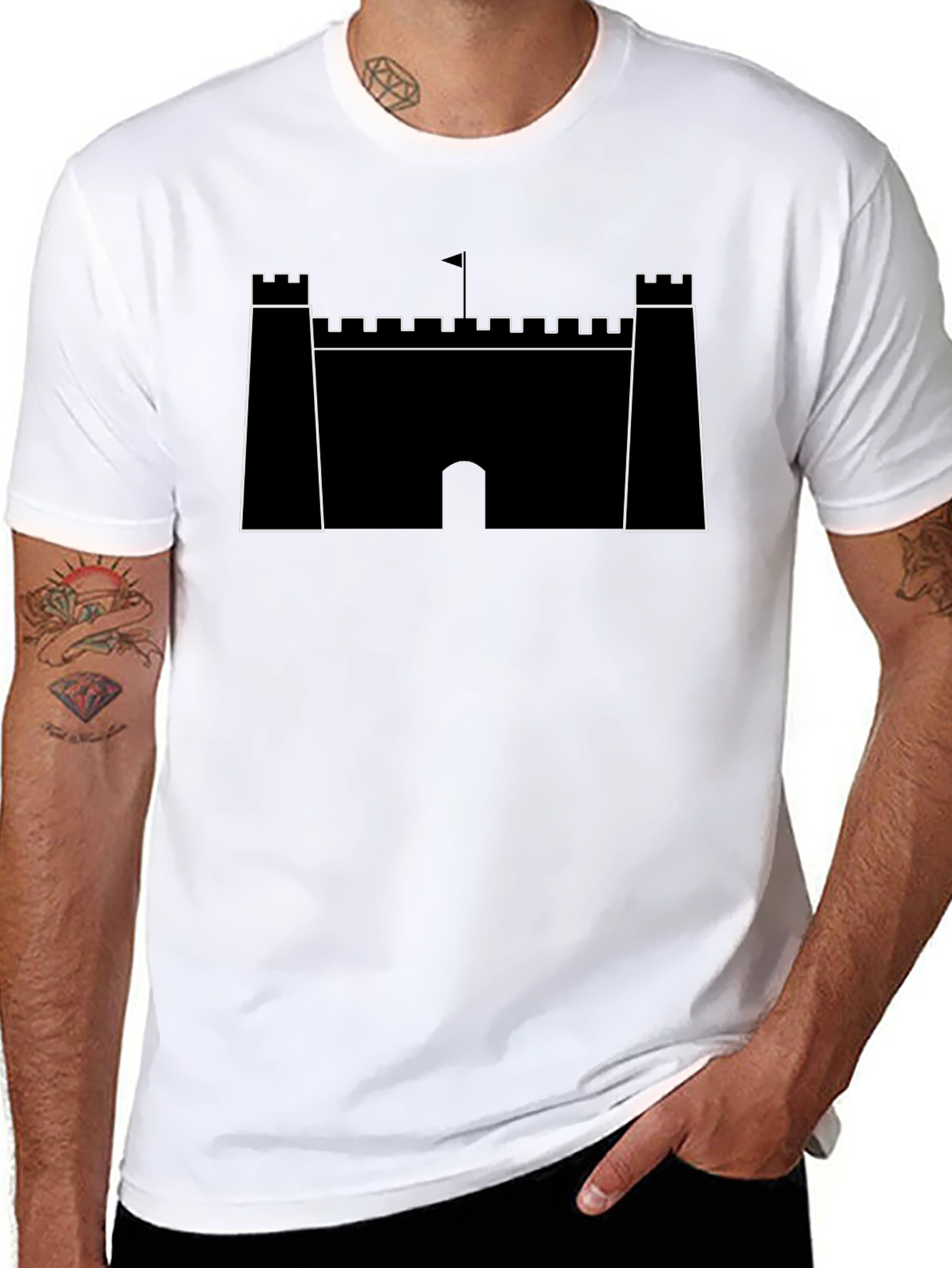 Castle Graphic Tee - Classic Black T-Shirt