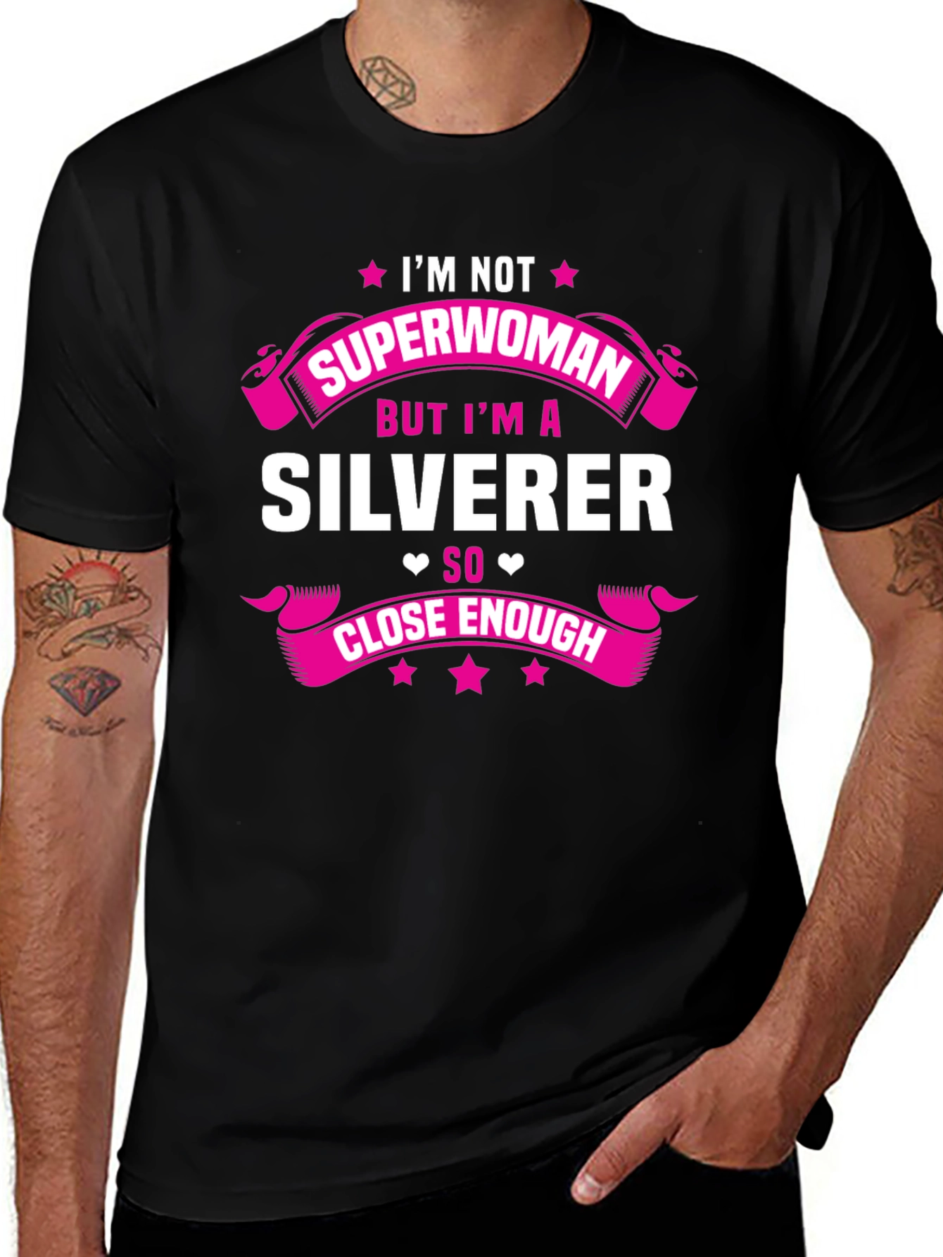 Silverer T-Shirt - Not Superwoman Funny Tee