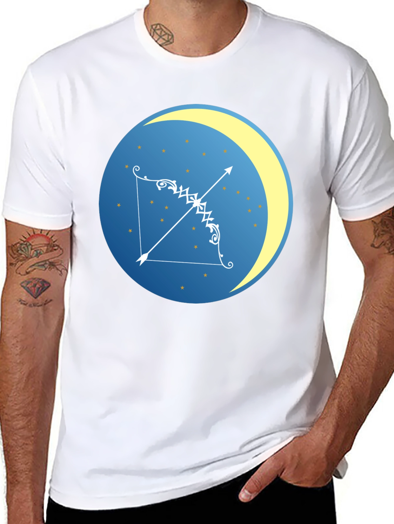 Sagittarius Zodiac Black T-Shirt