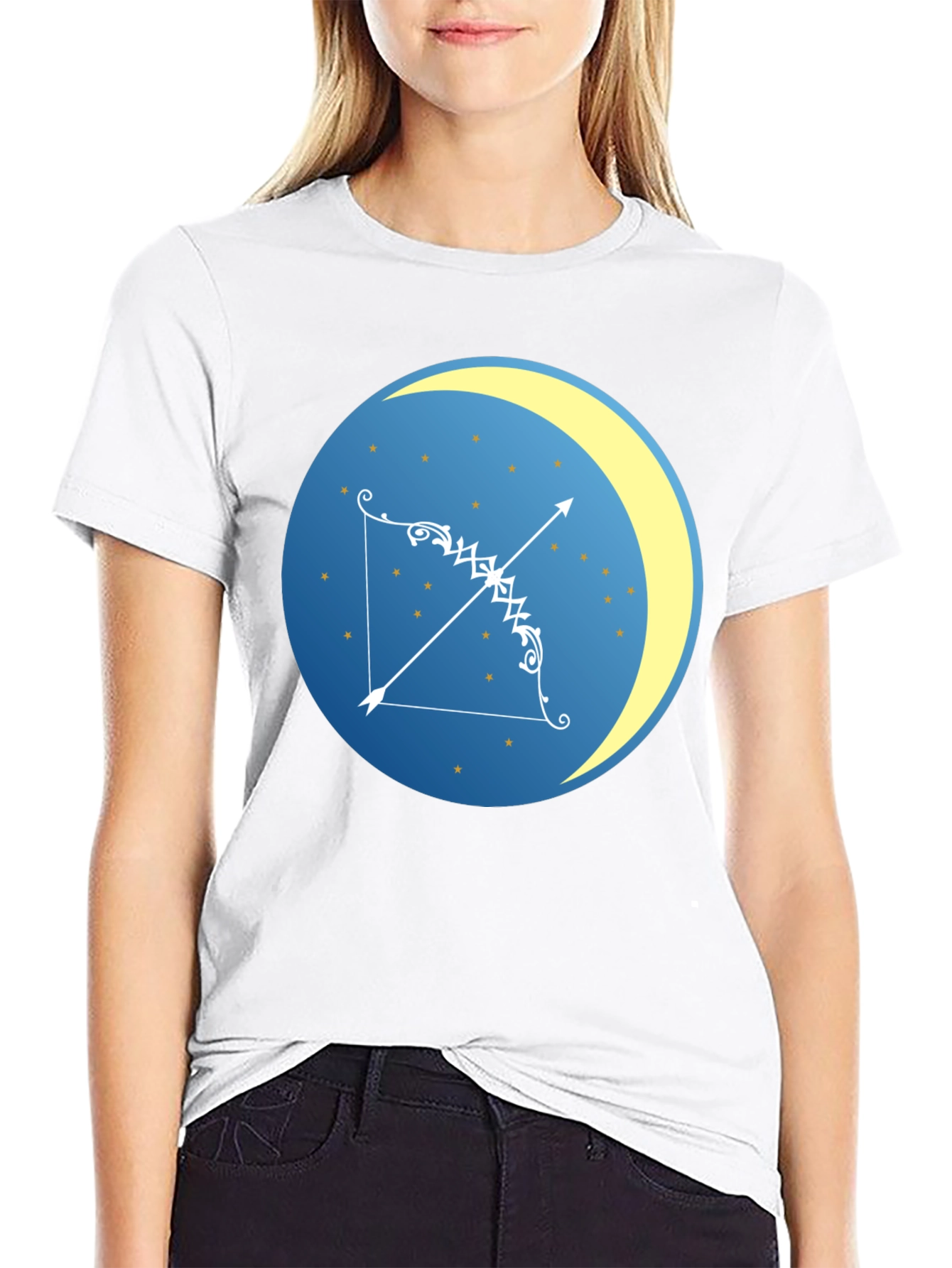Sagittarius Zodiac Black T-Shirt