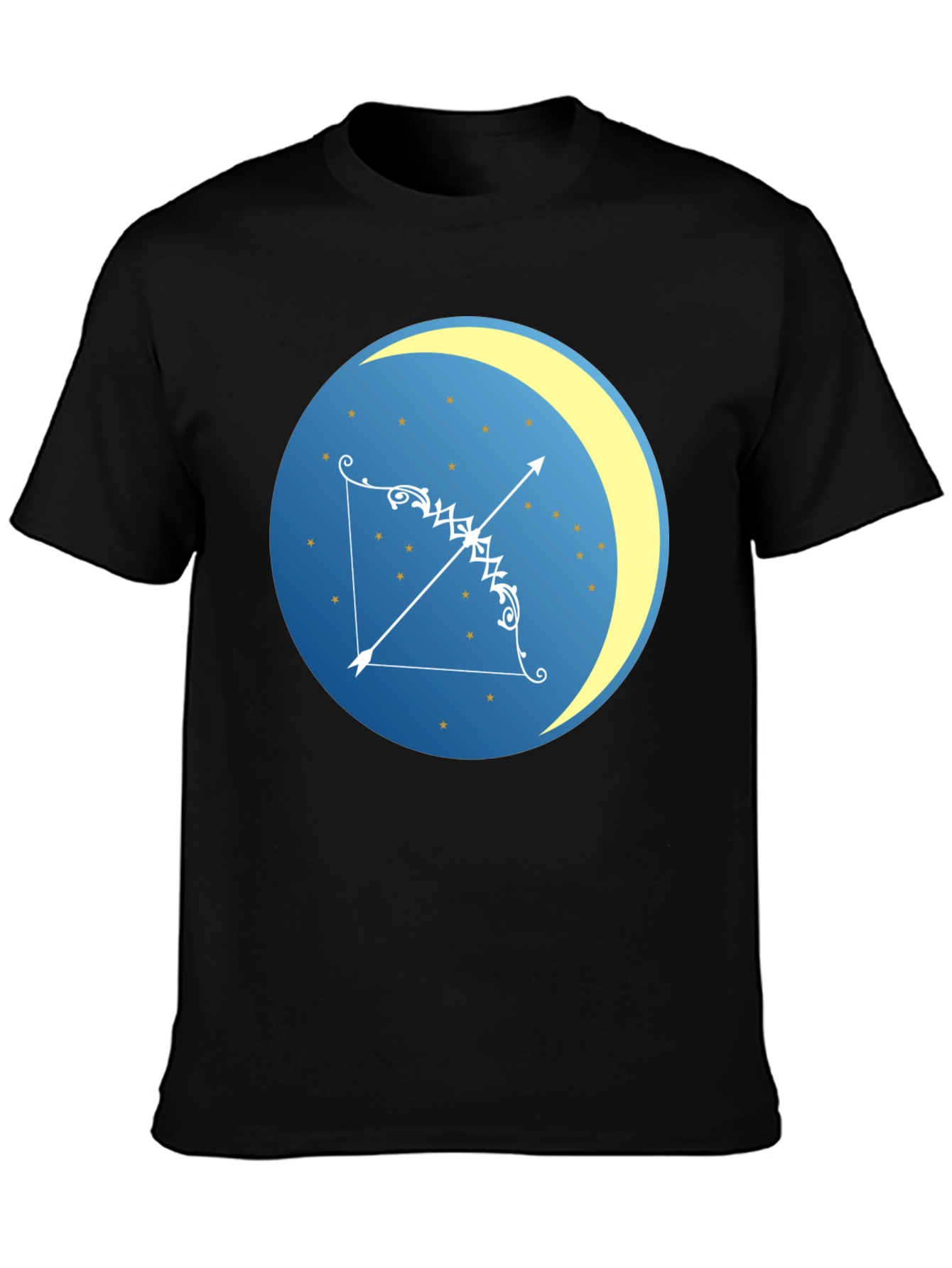 Sagittarius Zodiac Black T-Shirt