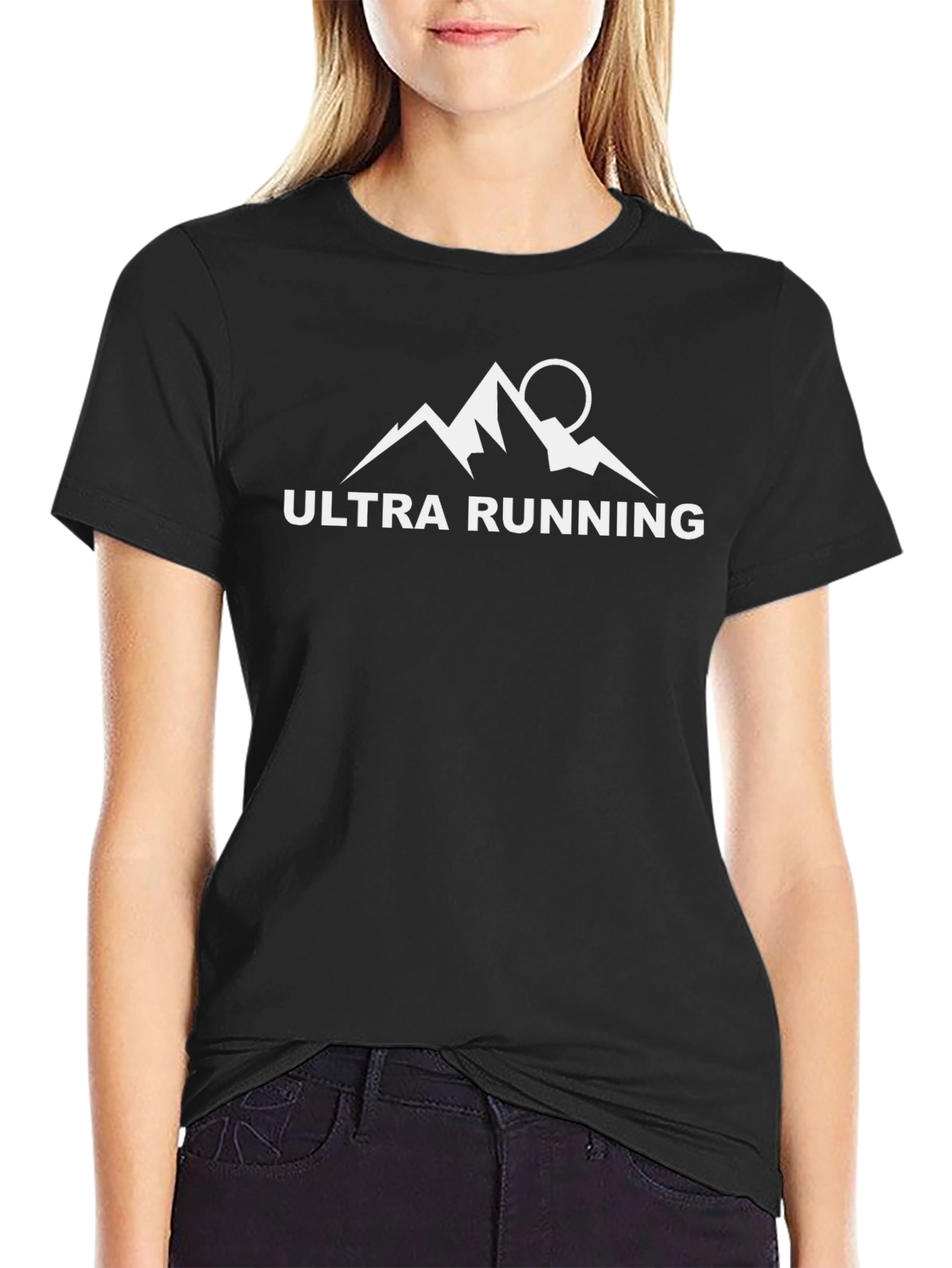 Ultra Running Mountain Graphic T-Shirt - Black