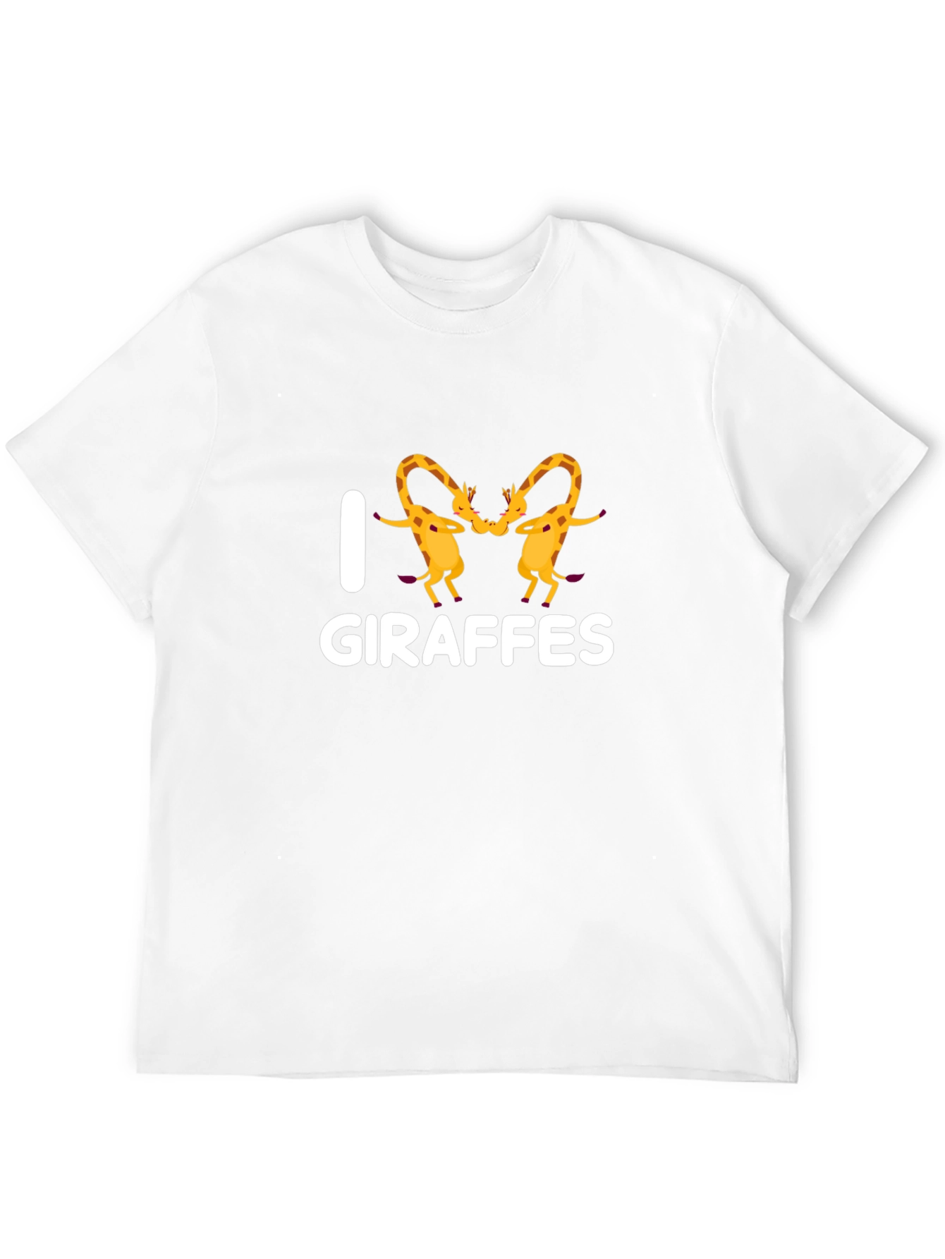I Love Giraffes T-Shirt - Novelty Graphic Tee