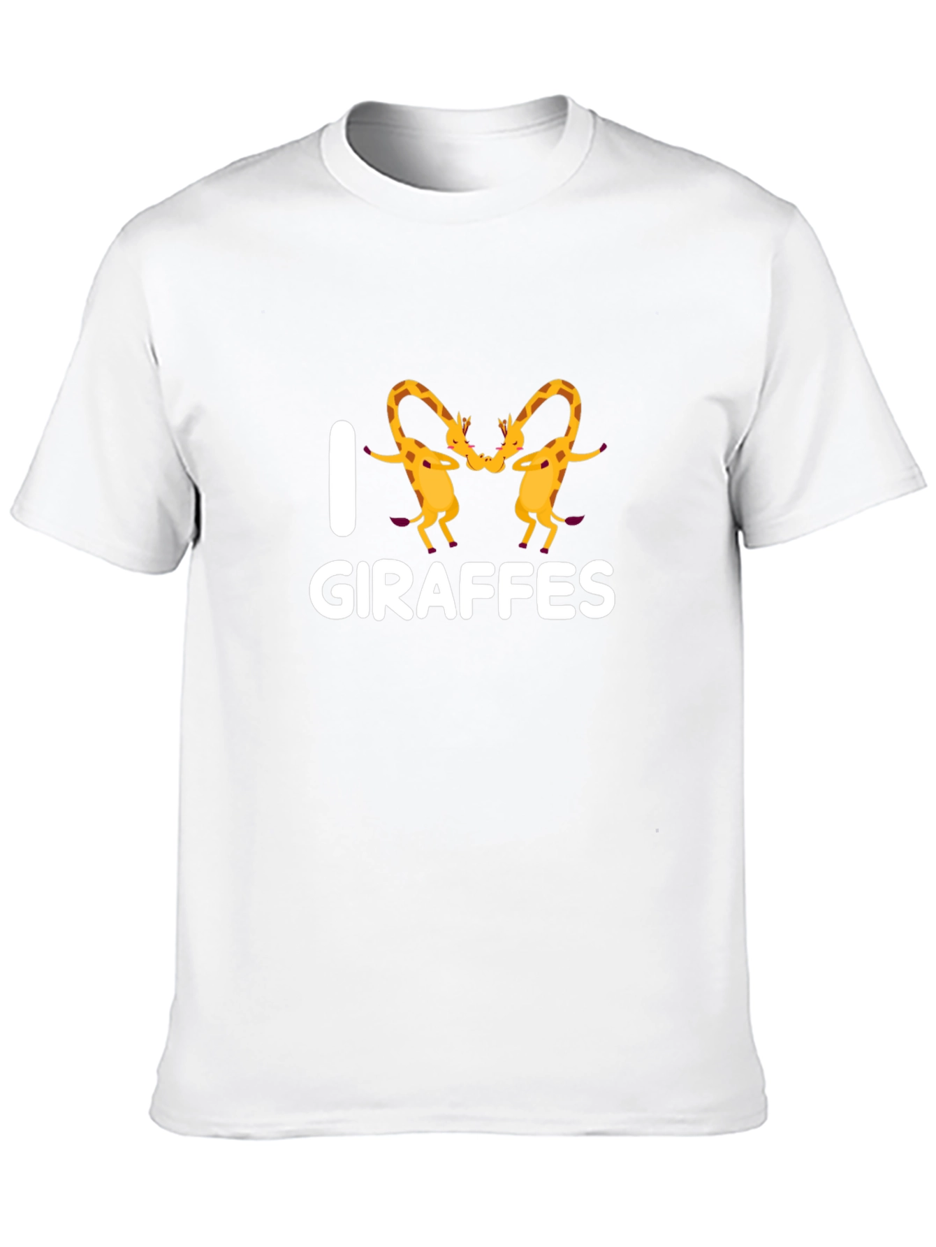 I Love Giraffes T-Shirt - Novelty Graphic Tee