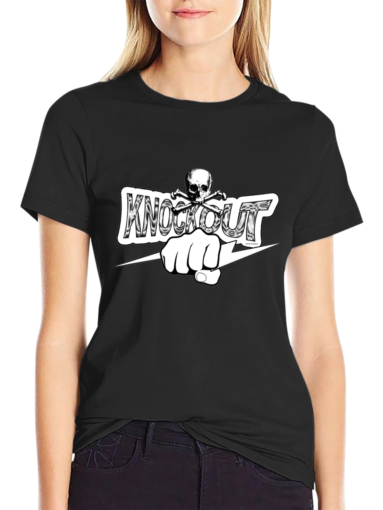 Knockout Fist Black T-Shirt
