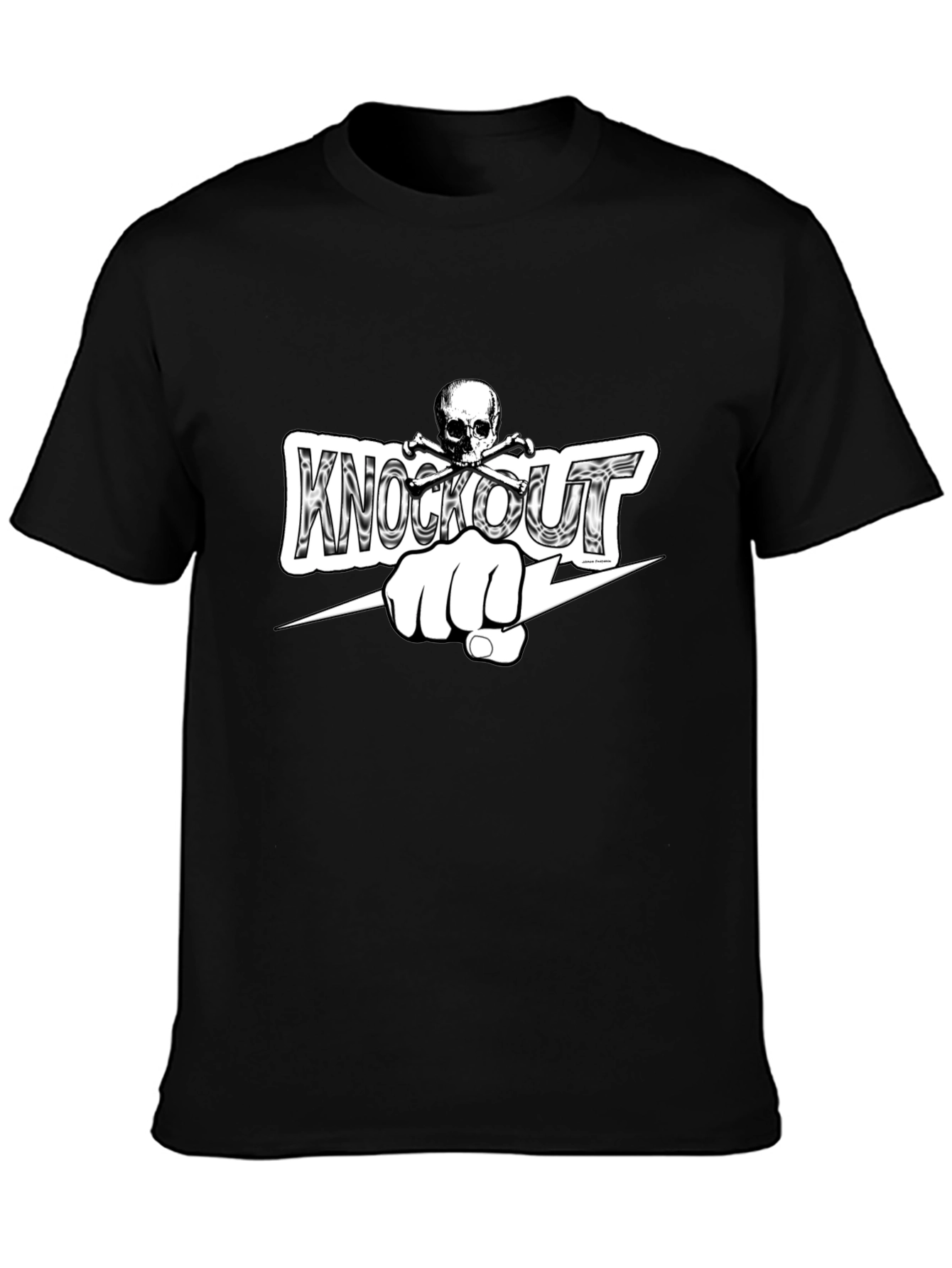 Knockout Fist Black T-Shirt