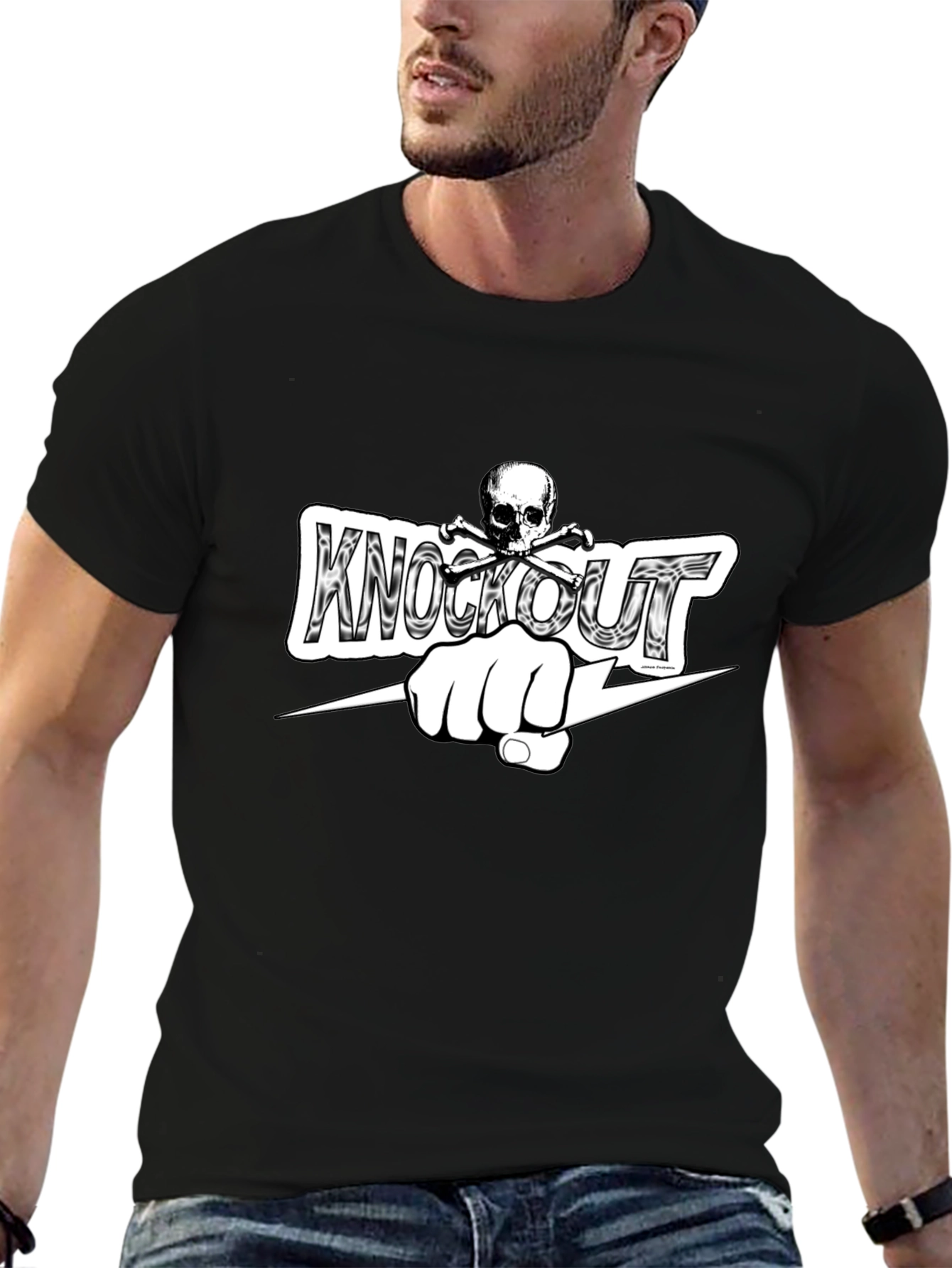 Knockout Fist Black T-Shirt