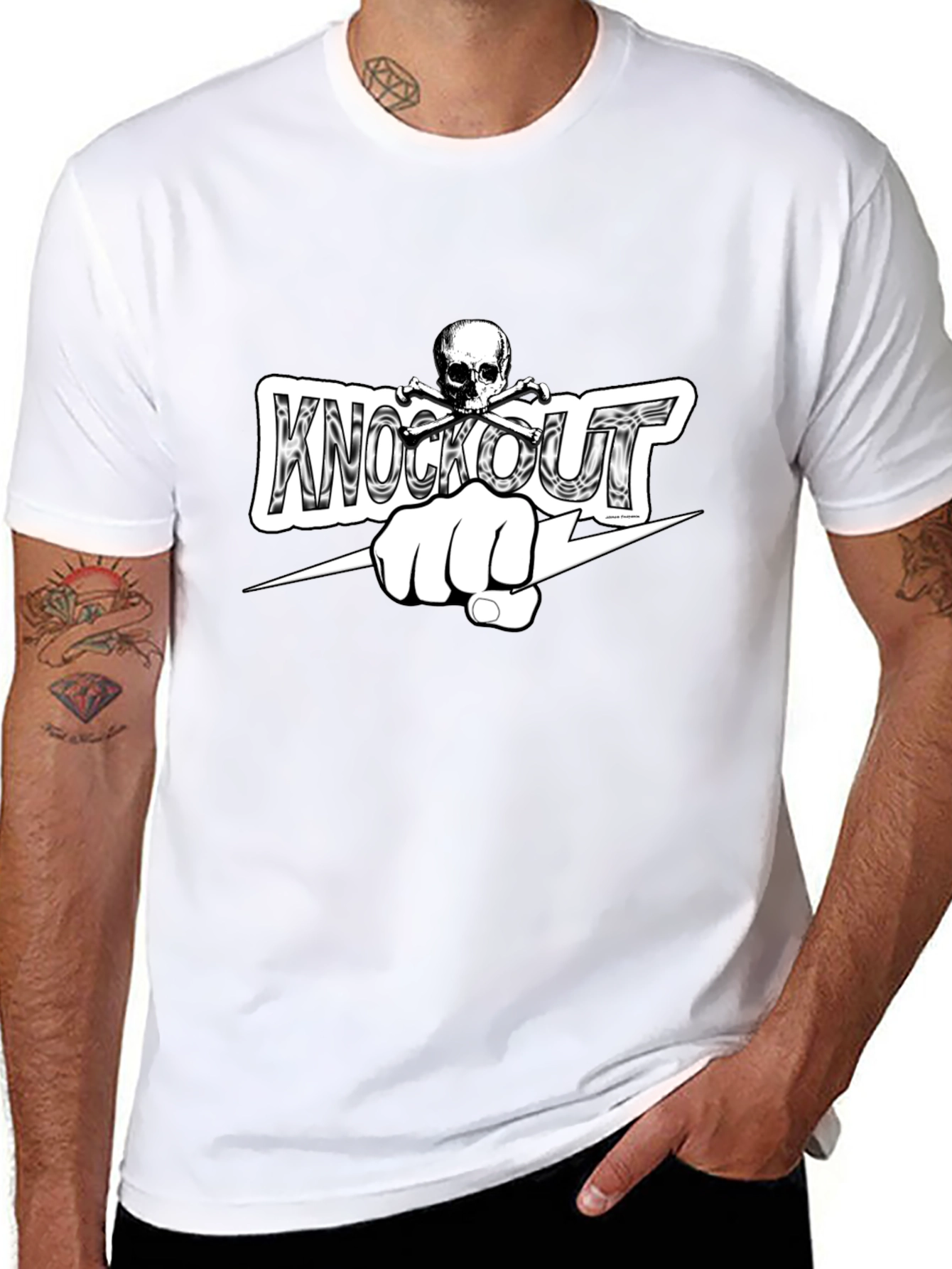 Knockout Fist Black T-Shirt