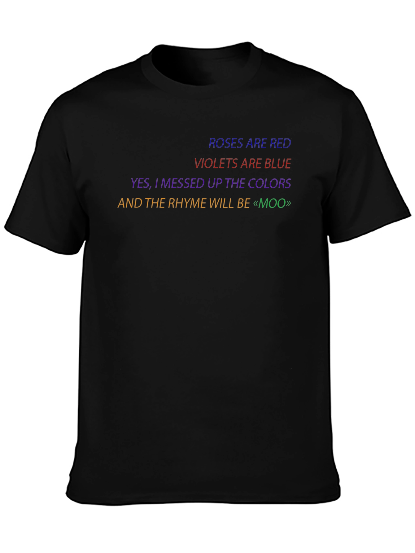 Funny Roses are Red Poem T-Shirt