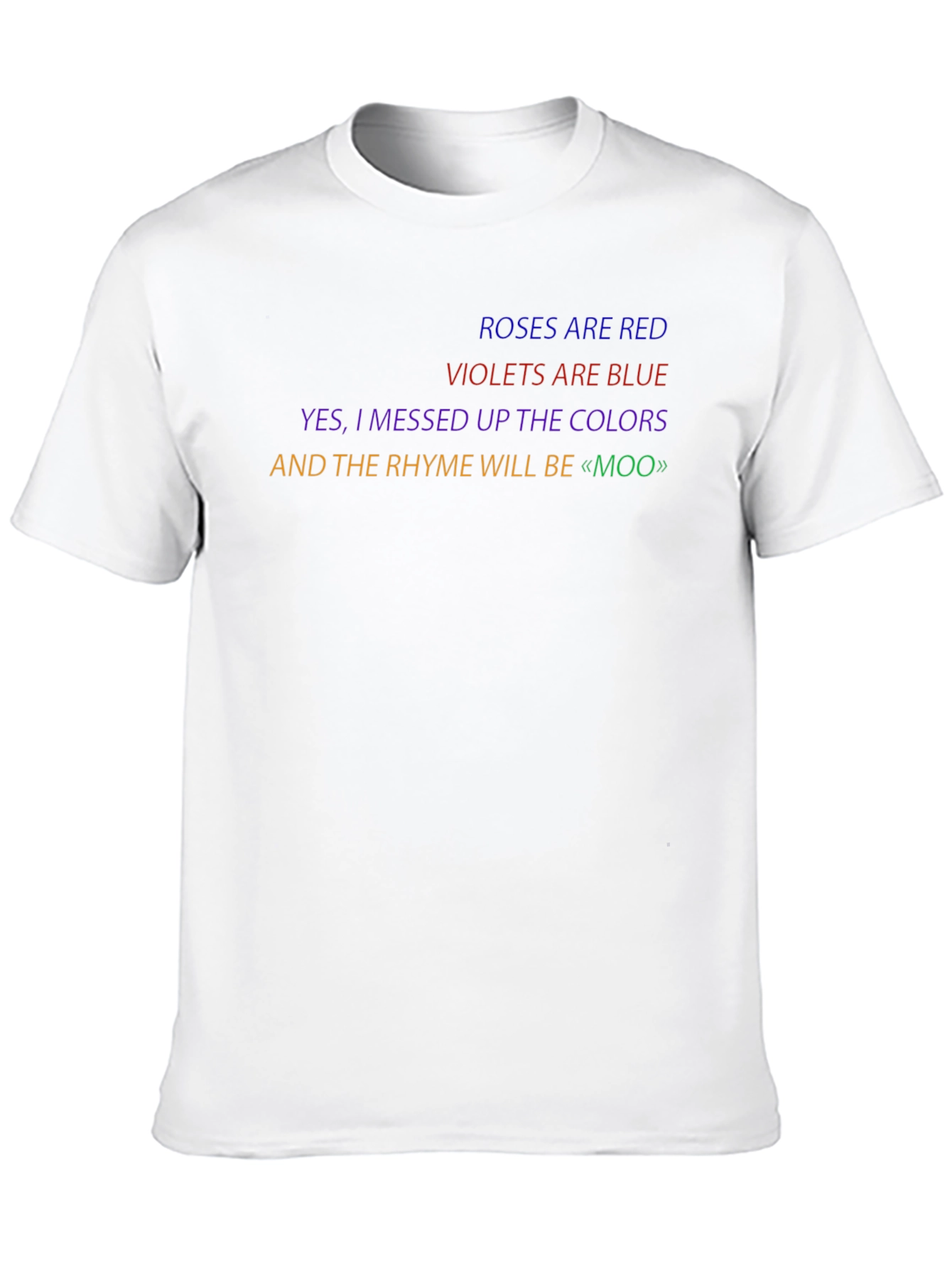 Funny Roses are Red Poem T-Shirt