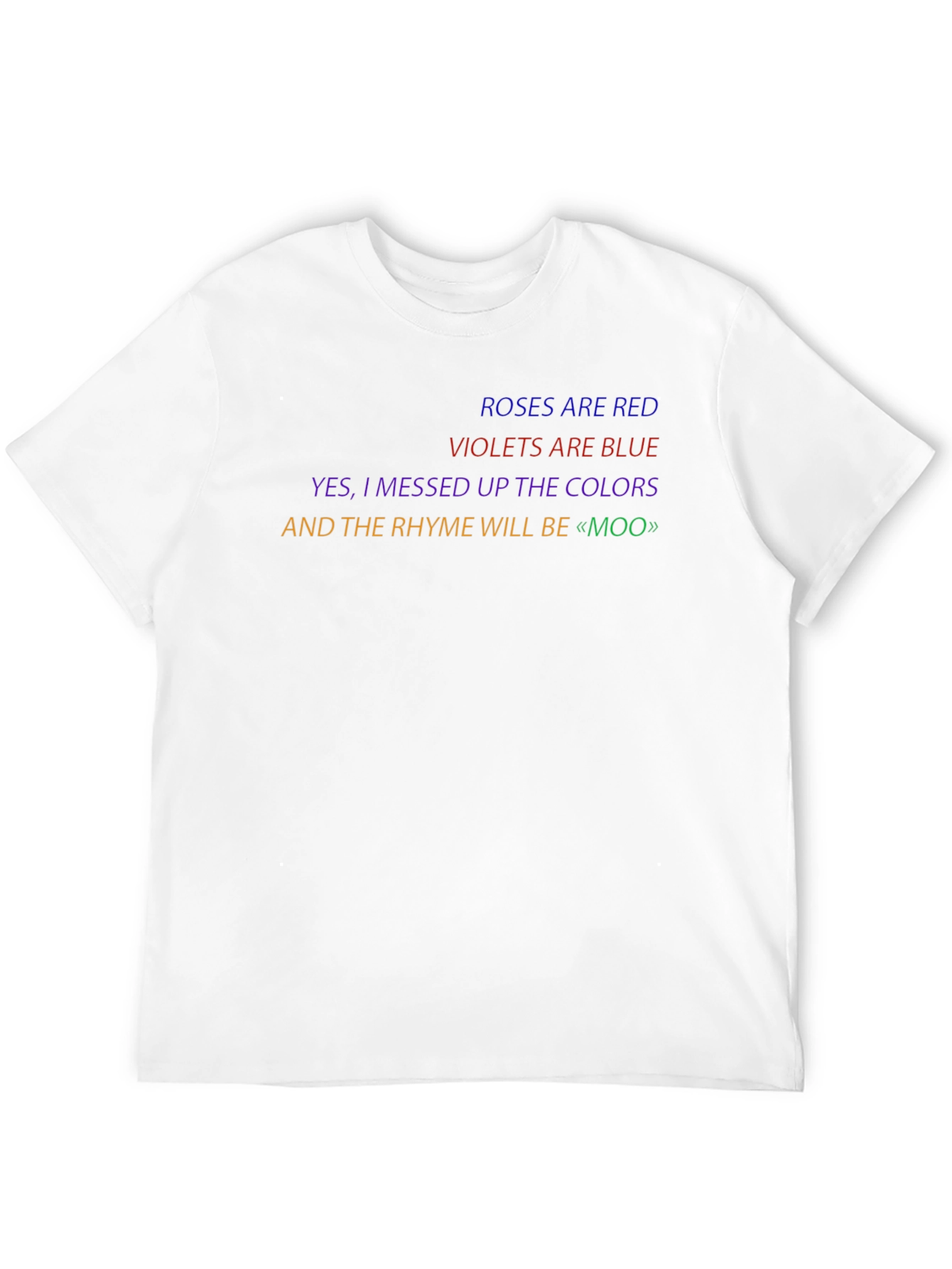 Funny Roses are Red Poem T-Shirt