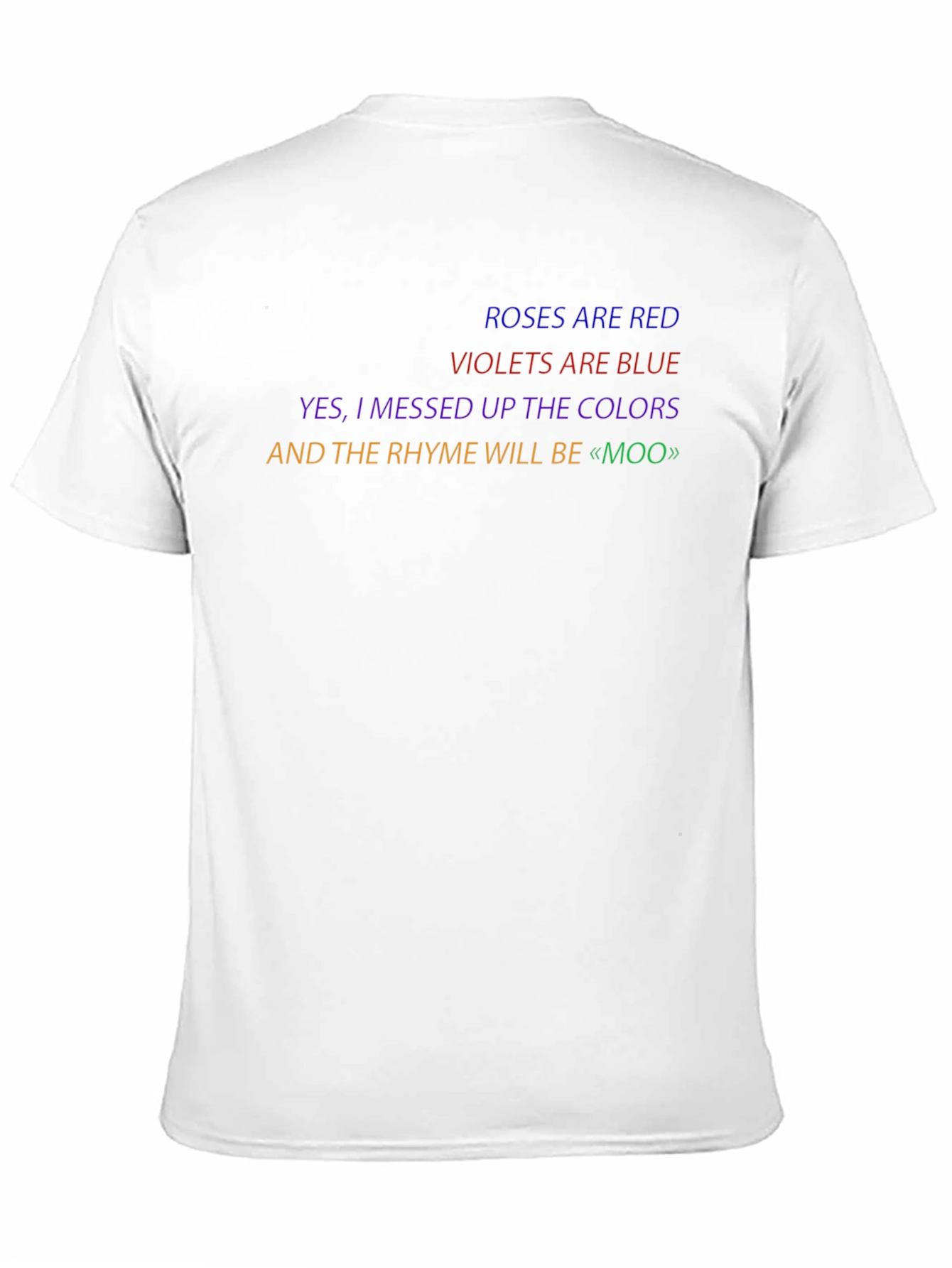 Funny Roses are Red Poem T-Shirt