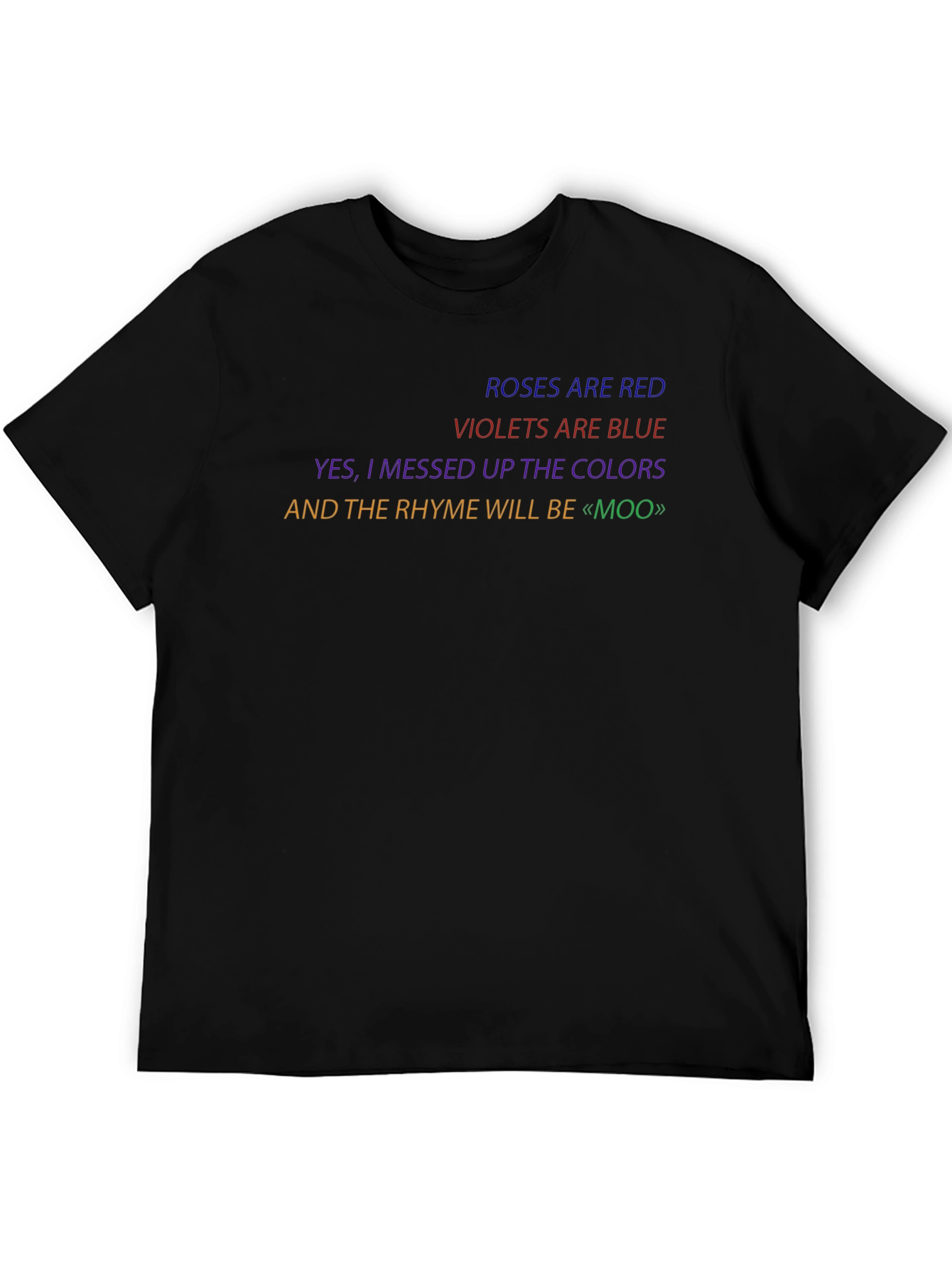 Funny Roses are Red Poem T-Shirt