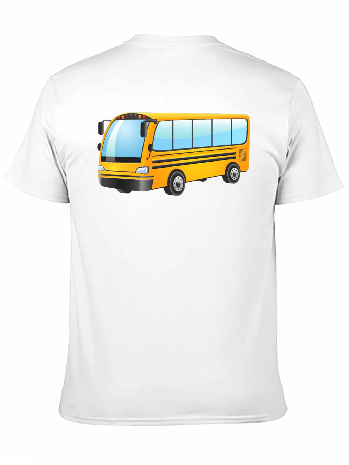 Cartoon School Bus Graphic T-Shirt