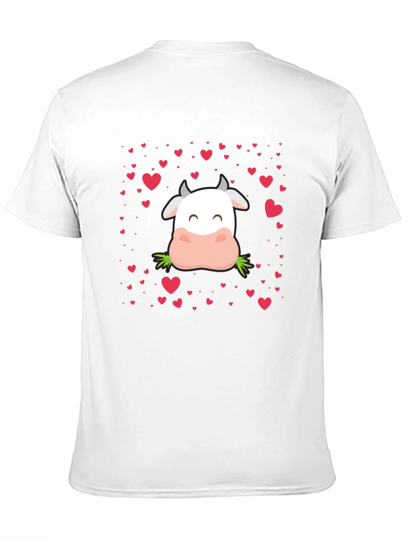 Cute Cow Valentines Day Graphic Tee