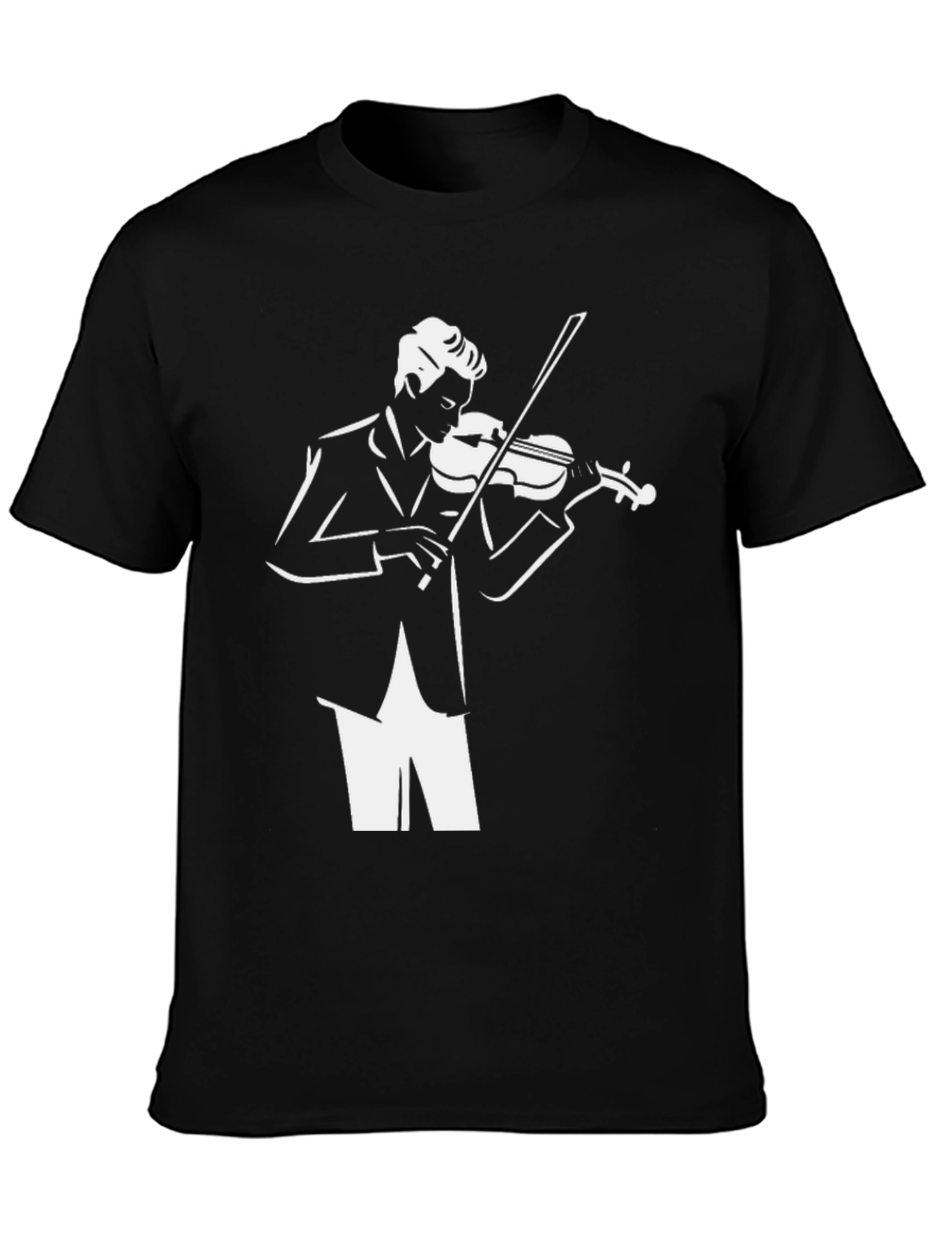 Musician Graphic Tee - Cool Stylish Black T-Shirt