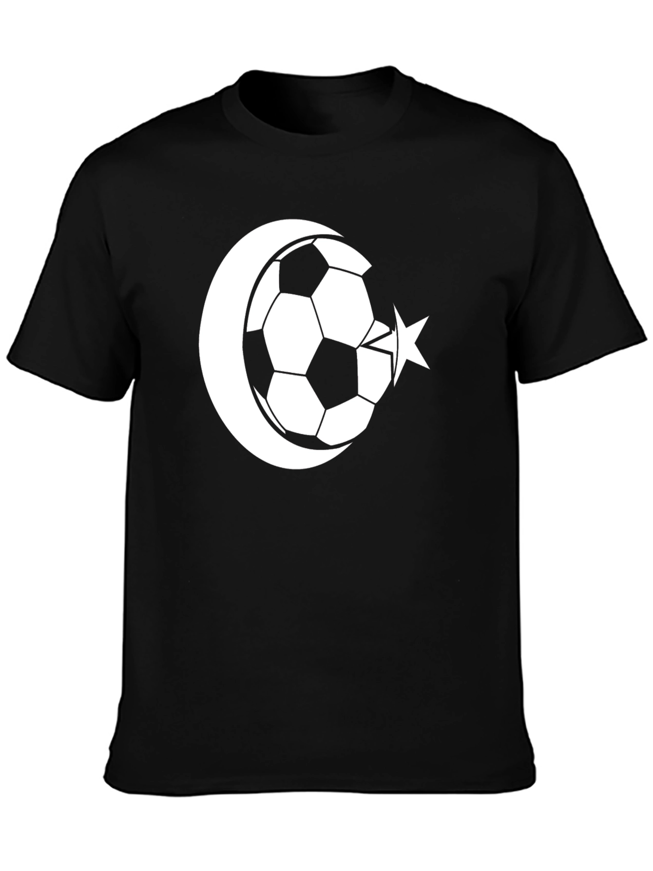 Soccer Crescent Star Graphic Tee