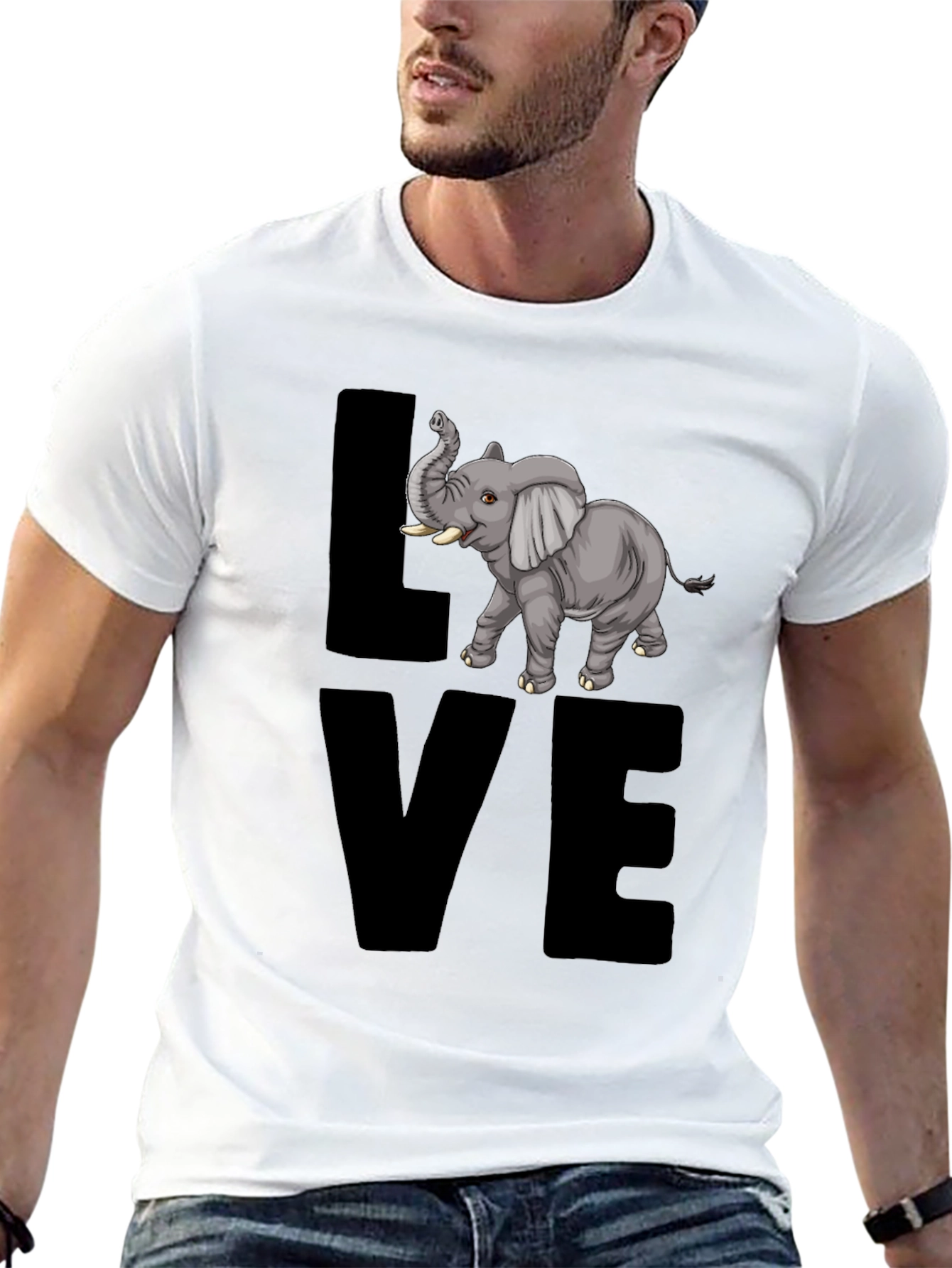 Elephant Love T-Shirt - Graphic Tee
