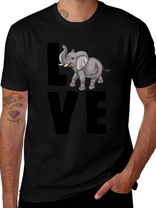 Elephant Love T-Shirt - Graphic Tee
