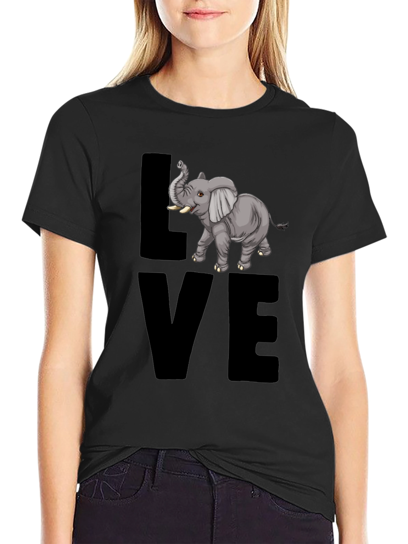 Elephant Love T-Shirt - Graphic Tee