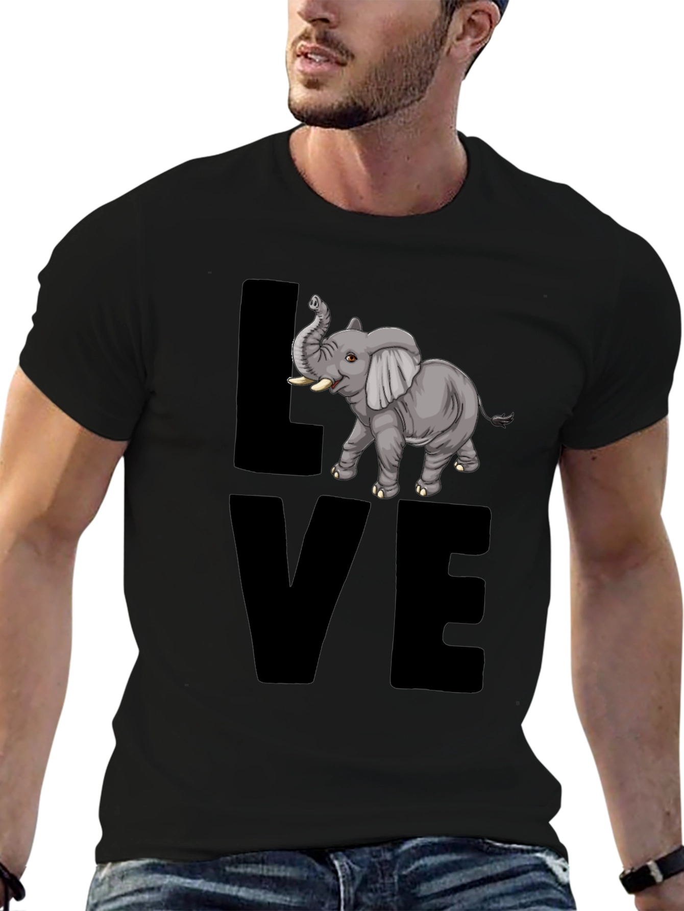 Elephant Love T-Shirt - Graphic Tee