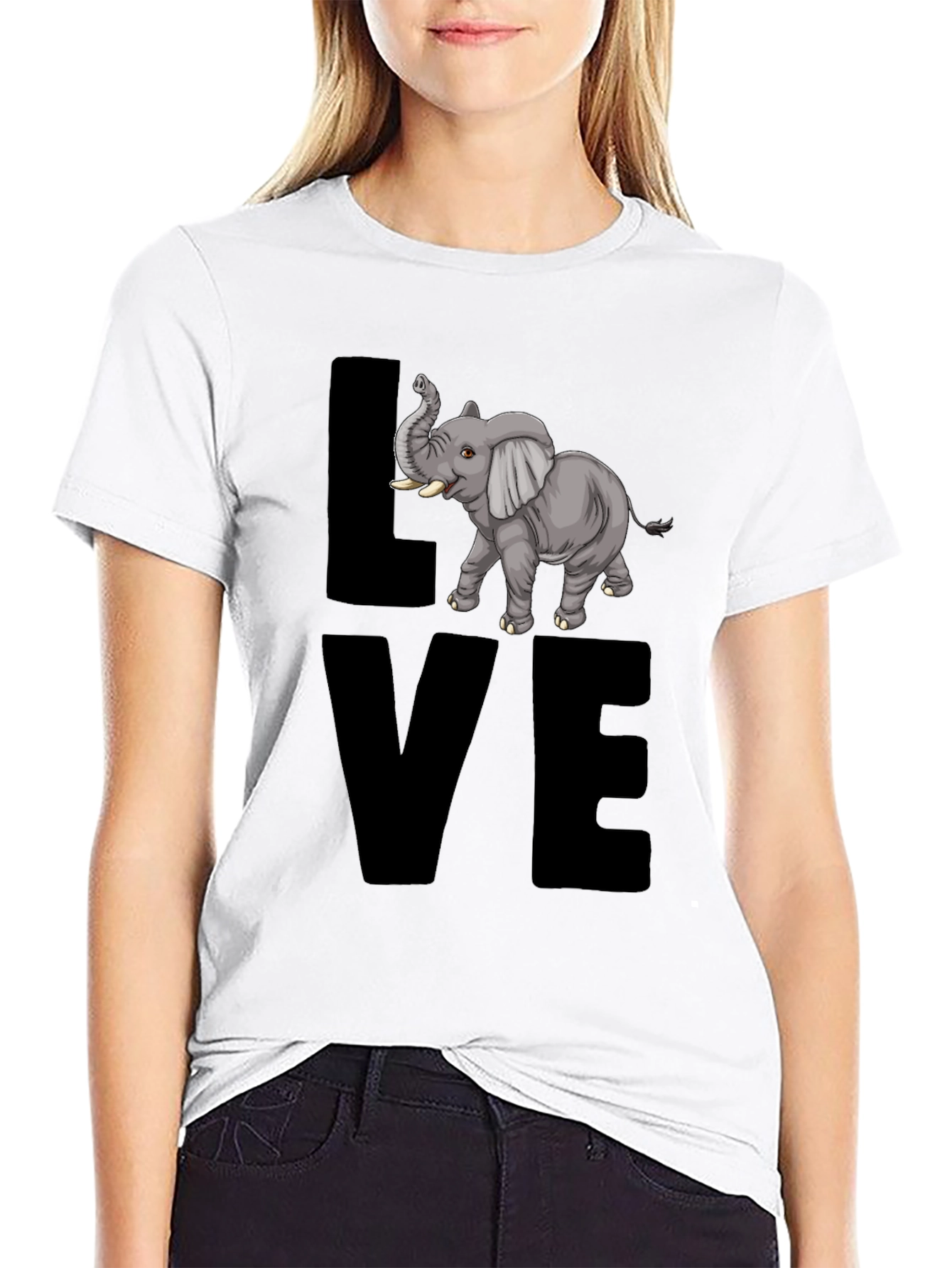 Elephant Love T-Shirt - Graphic Tee