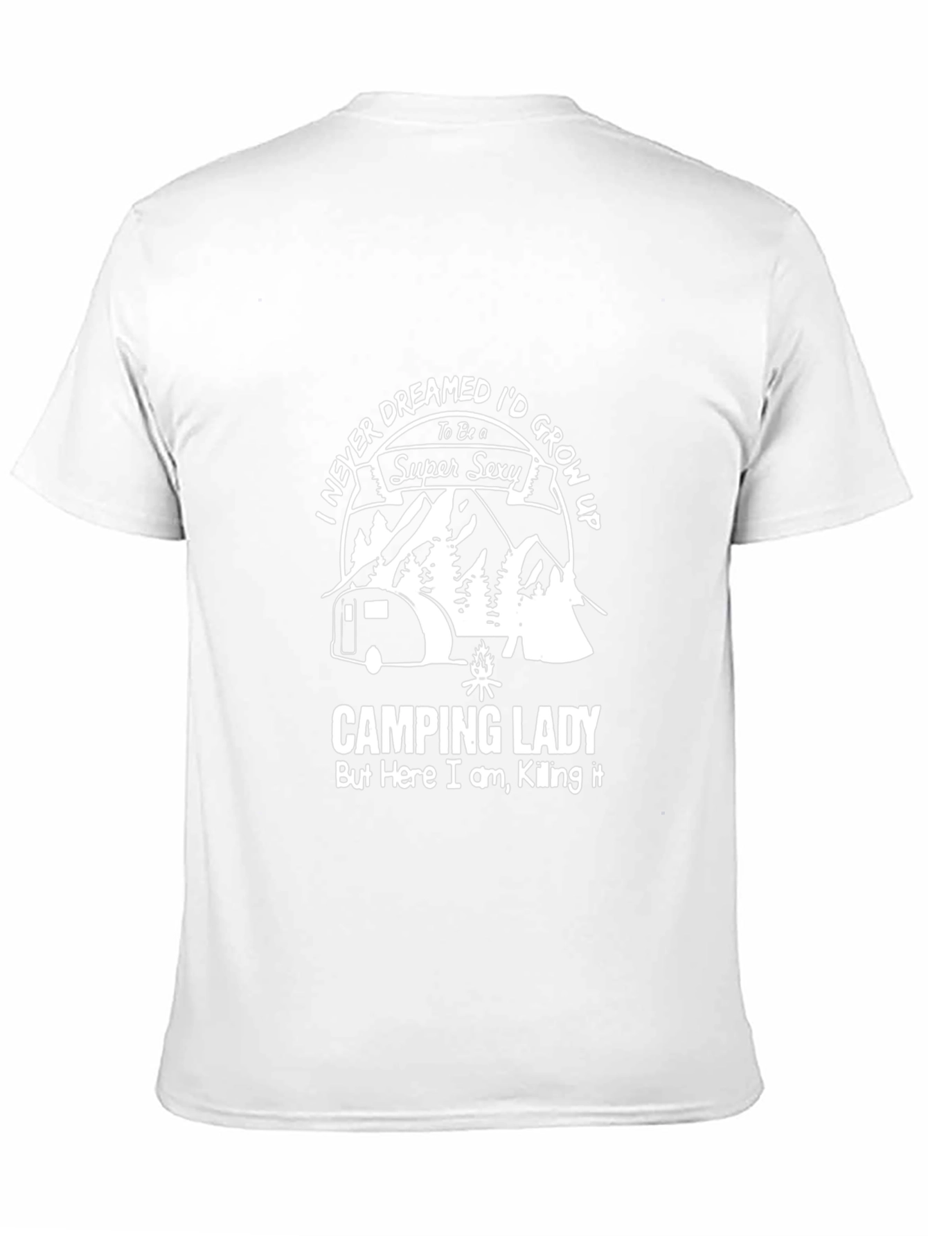 Camping Lady Super Sexy T-Shirt - Black