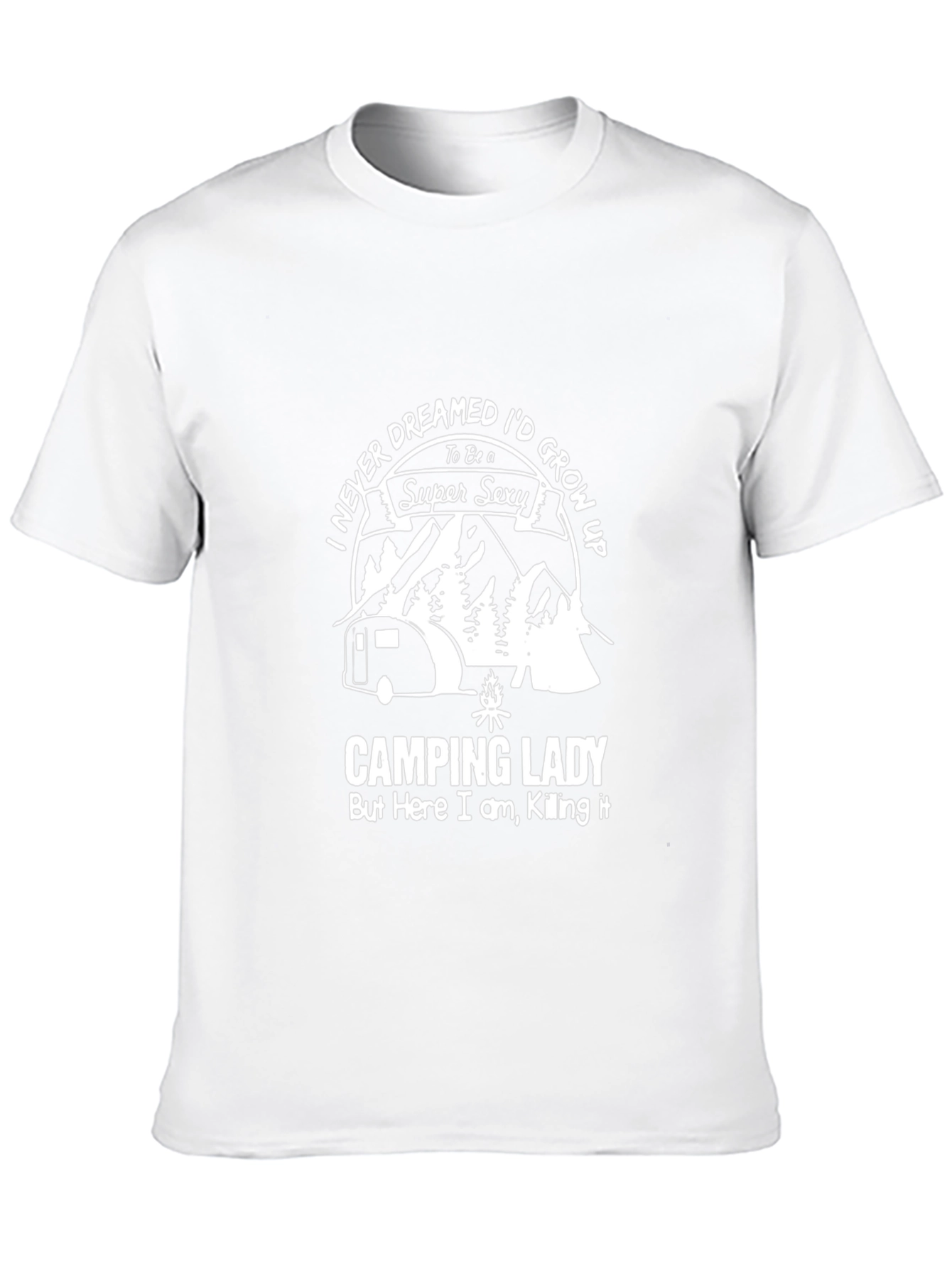 Camping Lady Super Sexy T-Shirt - Black