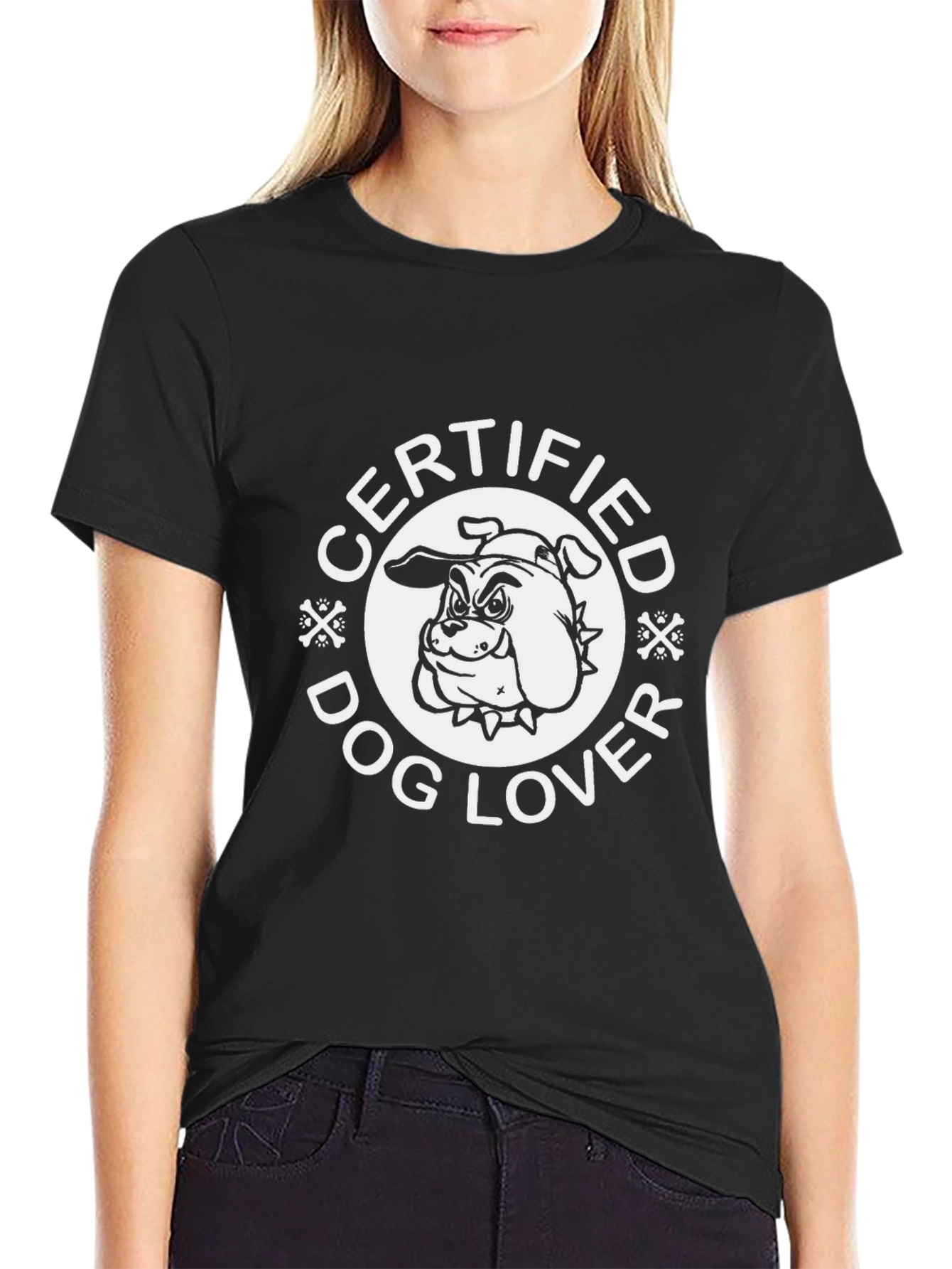 Certified Dog Lover Black T-Shirt