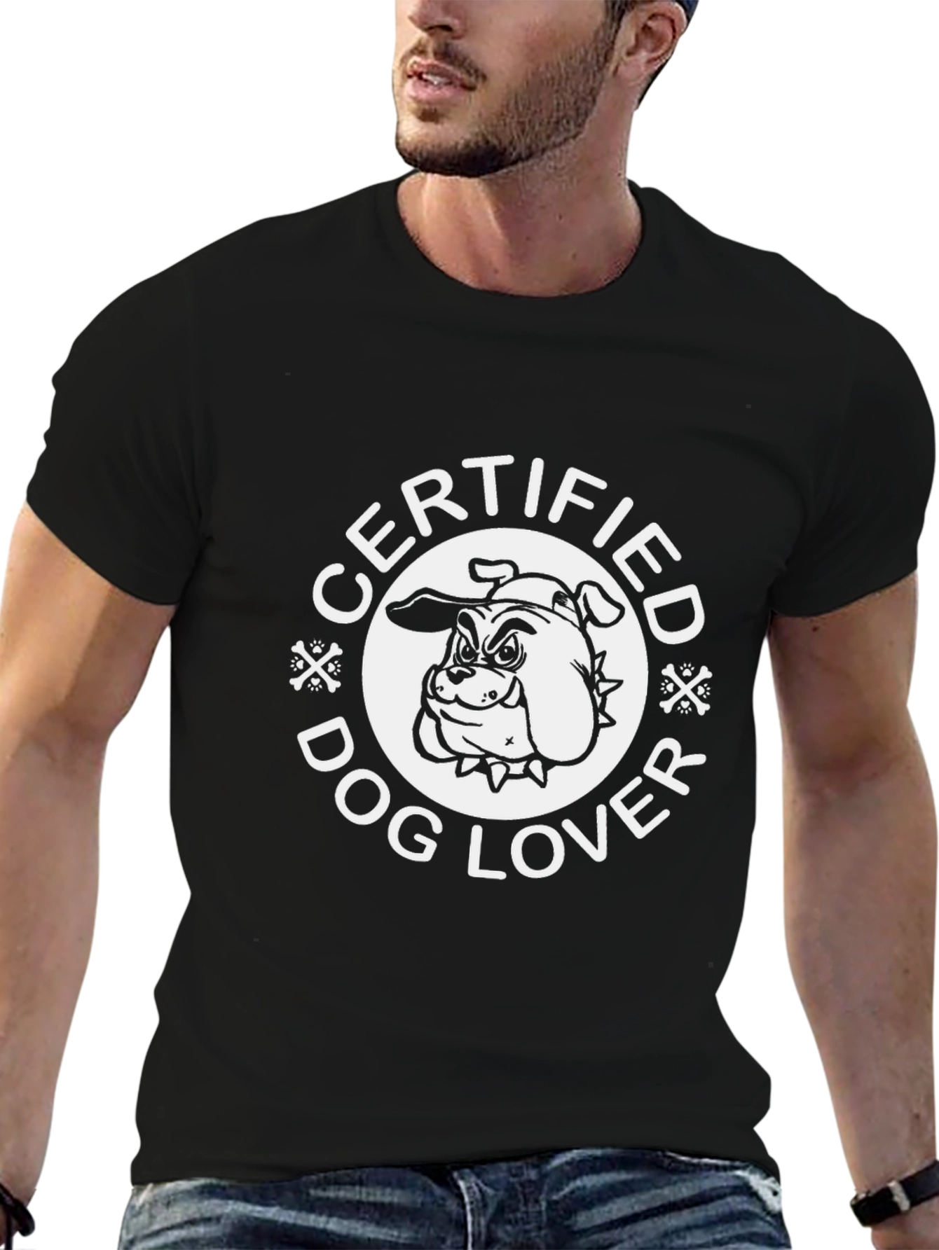 Certified Dog Lover Black T-Shirt