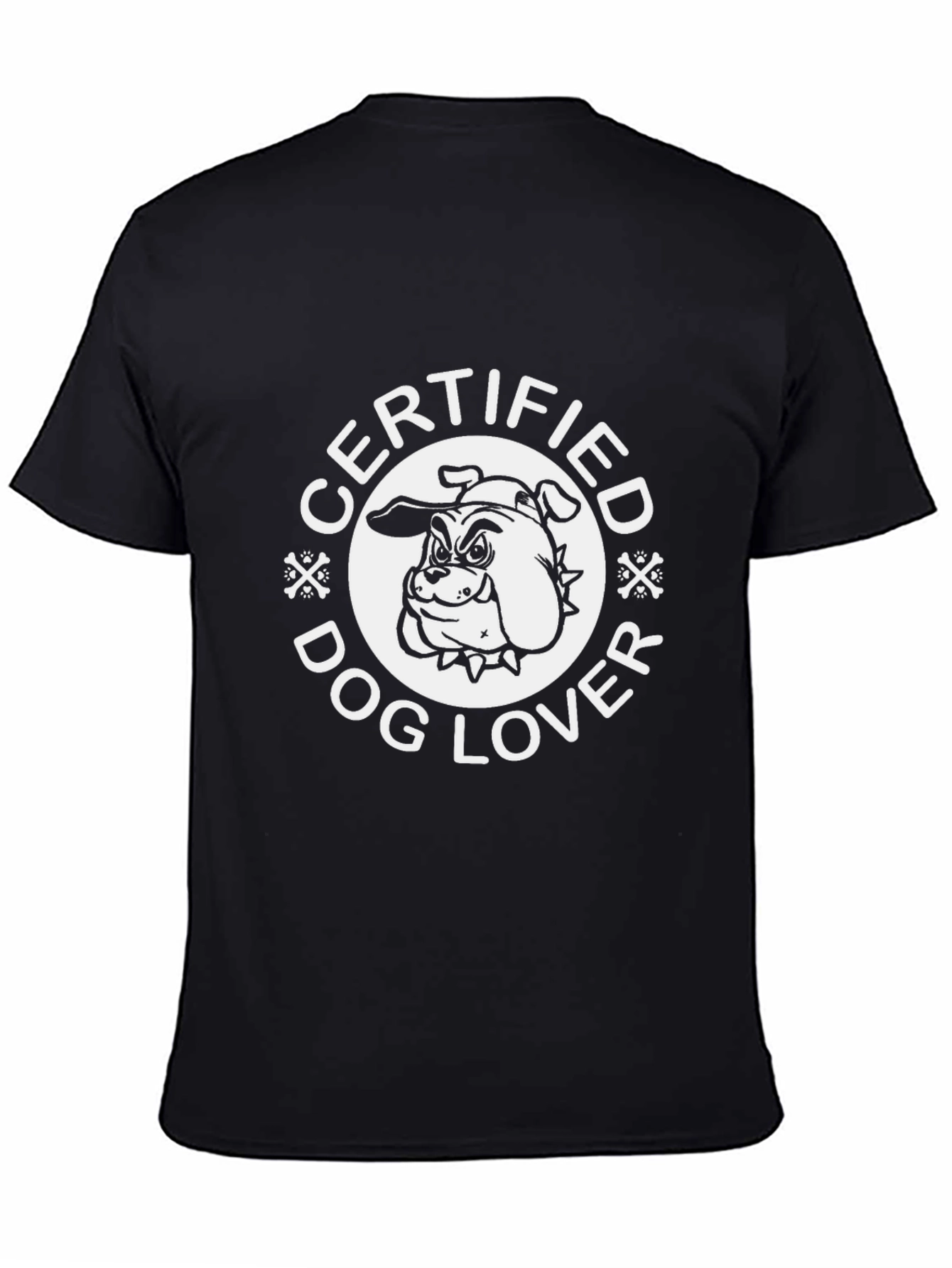 Certified Dog Lover Black T-Shirt